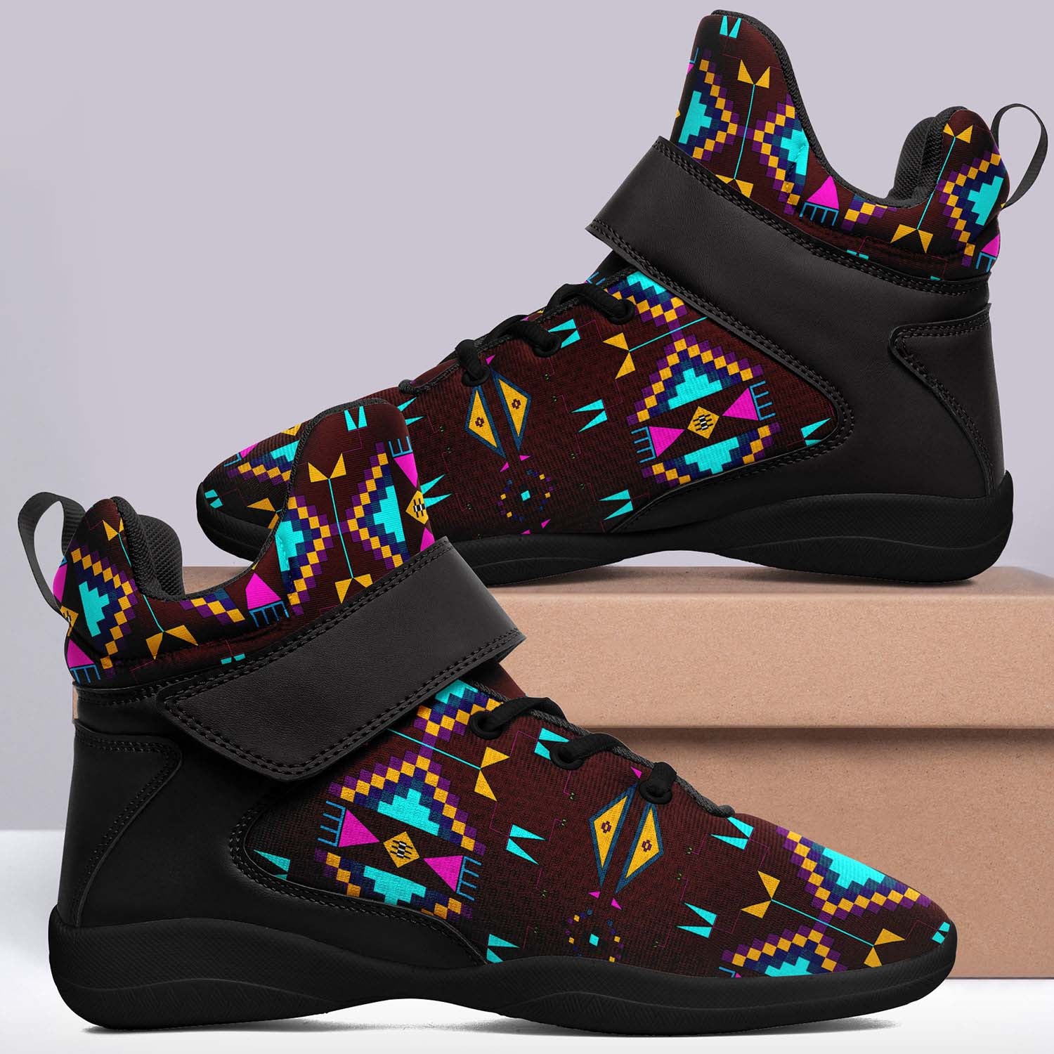 Rite of Passage Pemmican Berry Ipottaa Basketball / Sport High Top Shoes - Black Sole