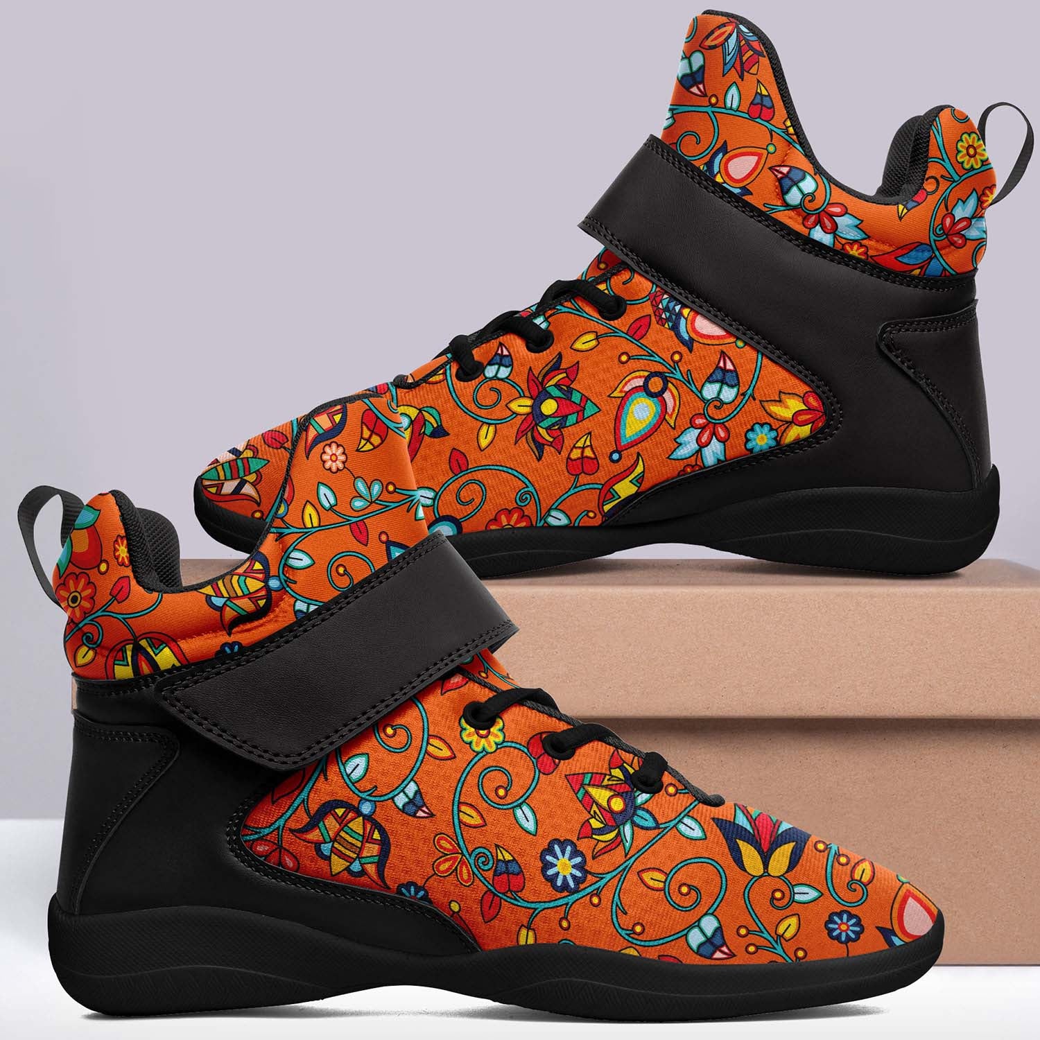 Thorny Path ECM Orange Ipottaa Basketball / Sport High Top Shoes - Black Sole