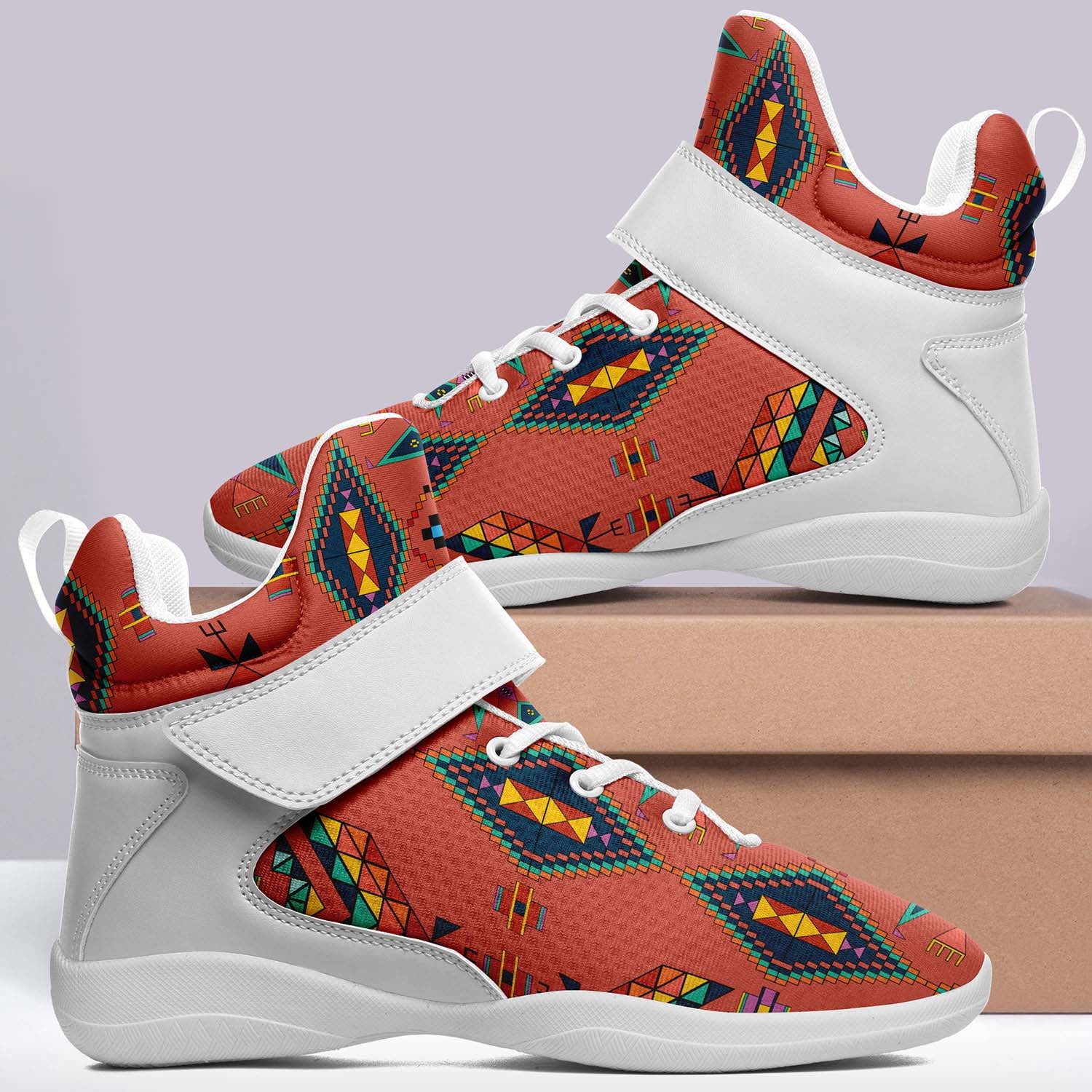Travois Tipi Canyon Earth Ipottaa Basketball / Sport High Top Shoes - White Sole