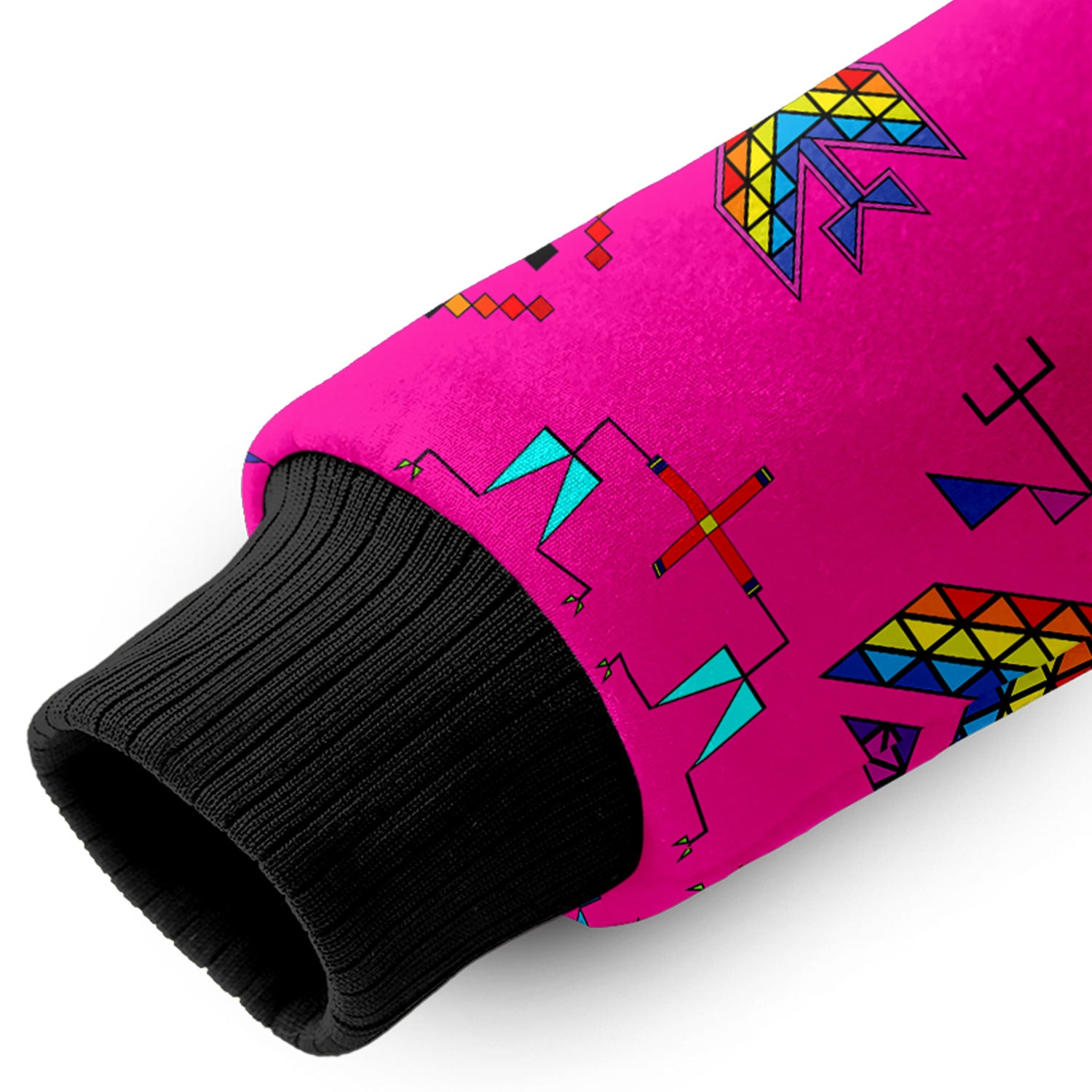 Rainy Chief Rainbow Hot Pink Sherpa Hoodie