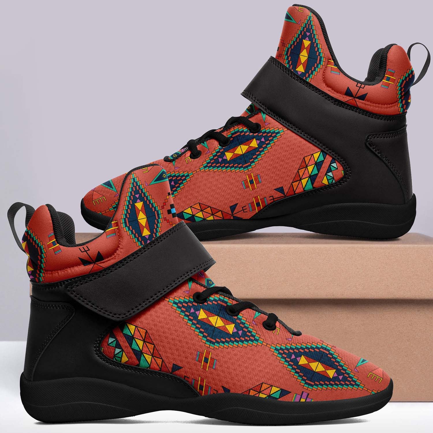 Travois Tipi Canyon Earth Ipottaa Basketball / Sport High Top Shoes - Black Sole