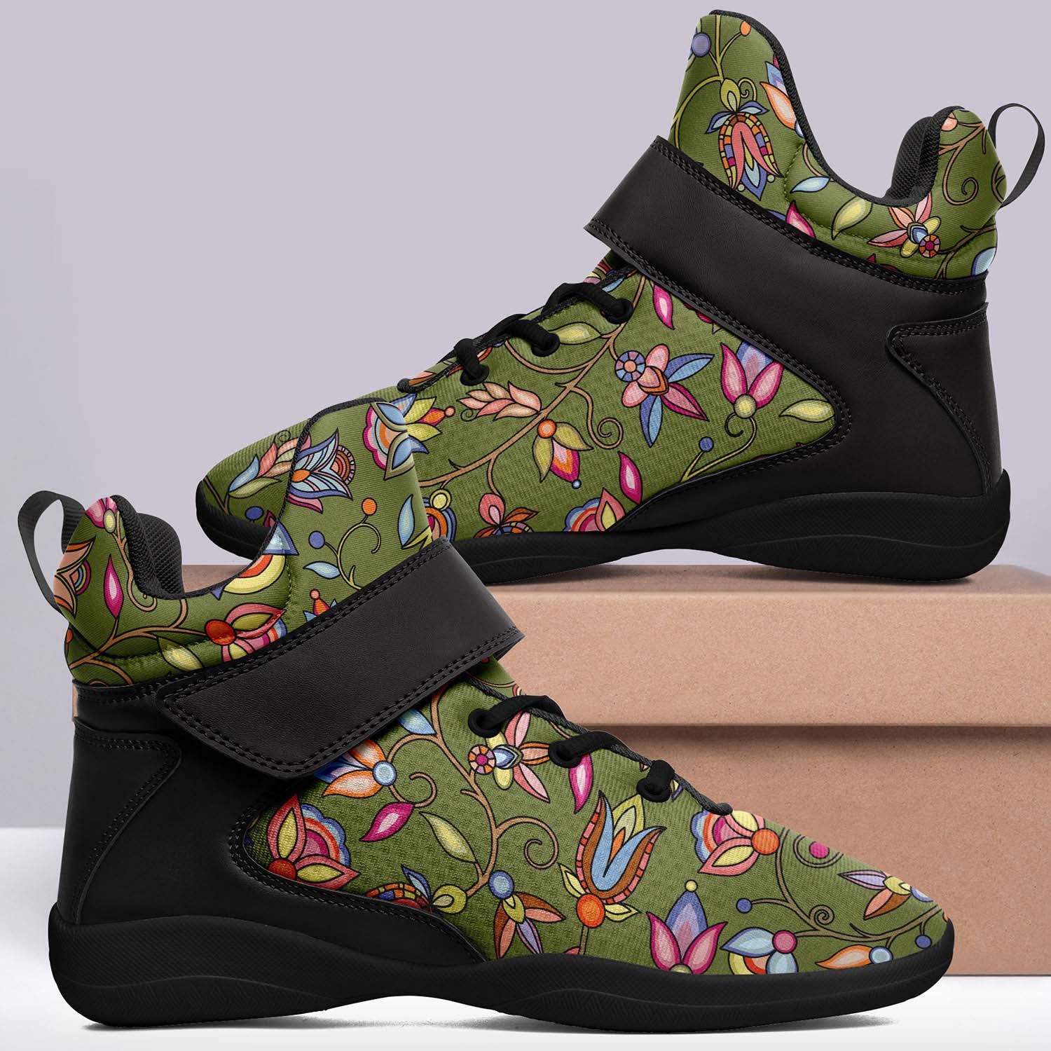 Buffalo Bloom Sage Ipottaa Basketball / Sport High Top Shoes - Black Sole