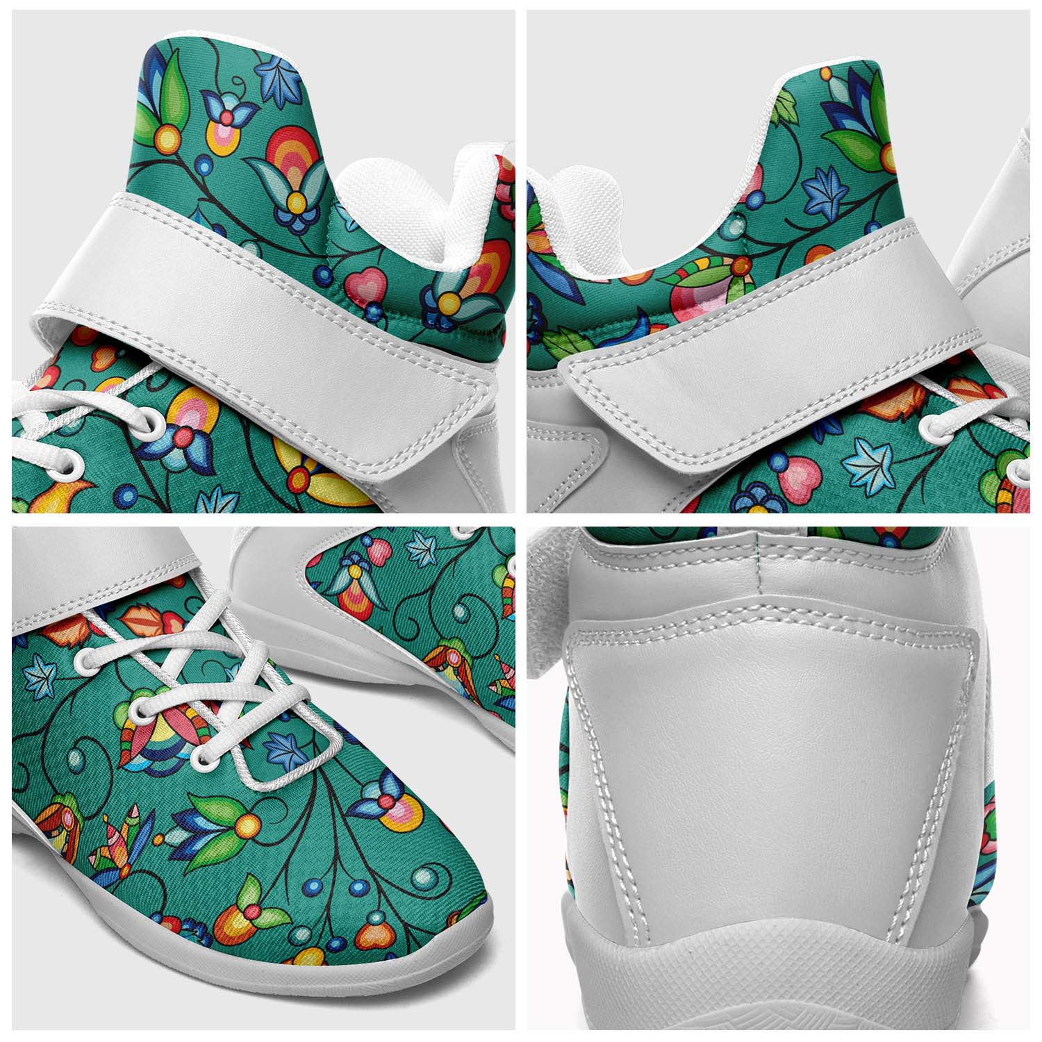 Prairie Plains Spirit Afternoon Sky Ipottaa Basketball / Sport High Top Shoes - White Sole