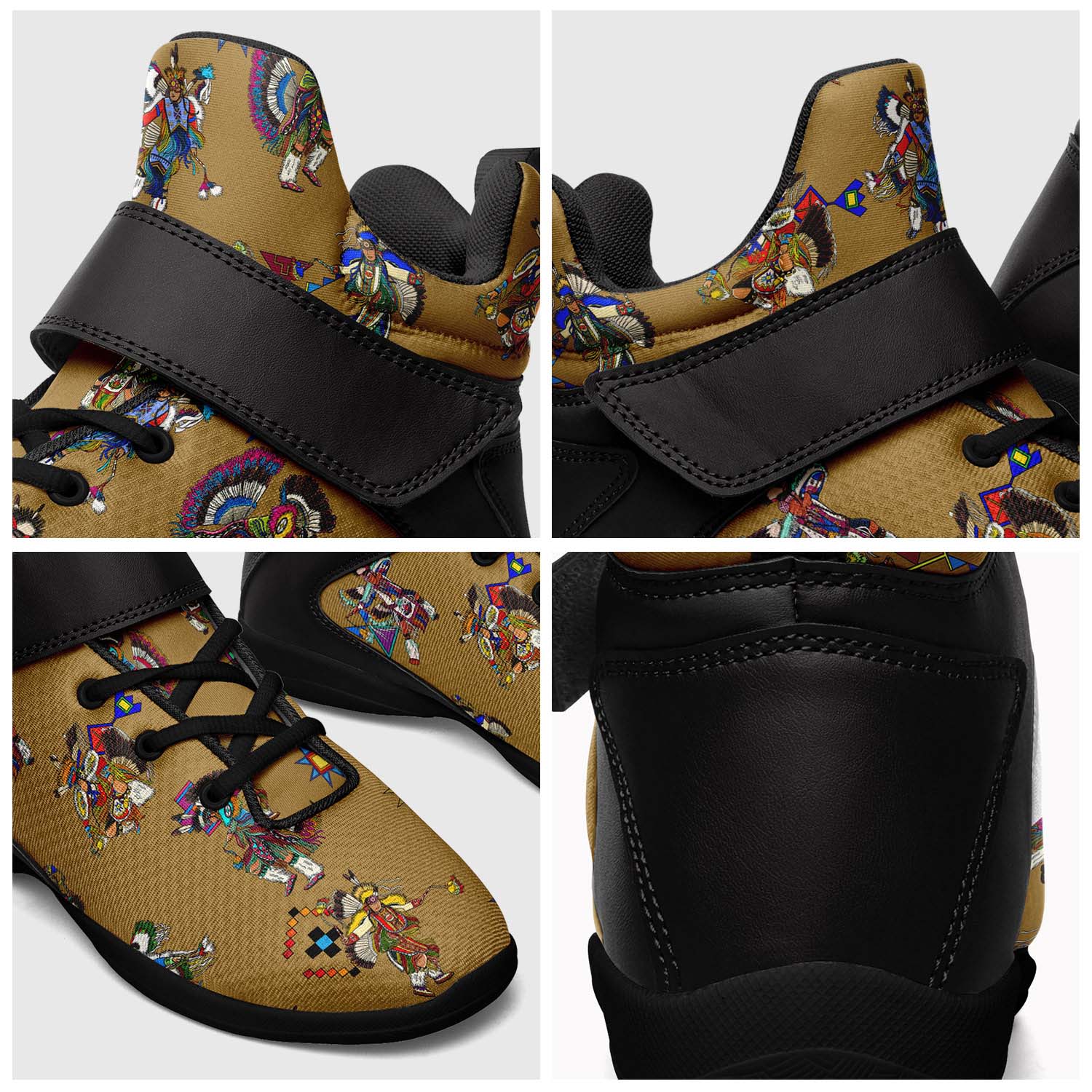Men's Fancy Dancer Earth Ipottaa Basketball / Sport High Top Shoes - Black Sole