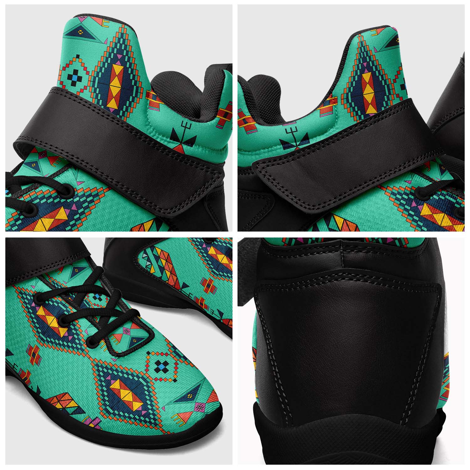 Travois Tipi Smoky Sky Ipottaa Basketball / Sport High Top Shoes - Black Sole