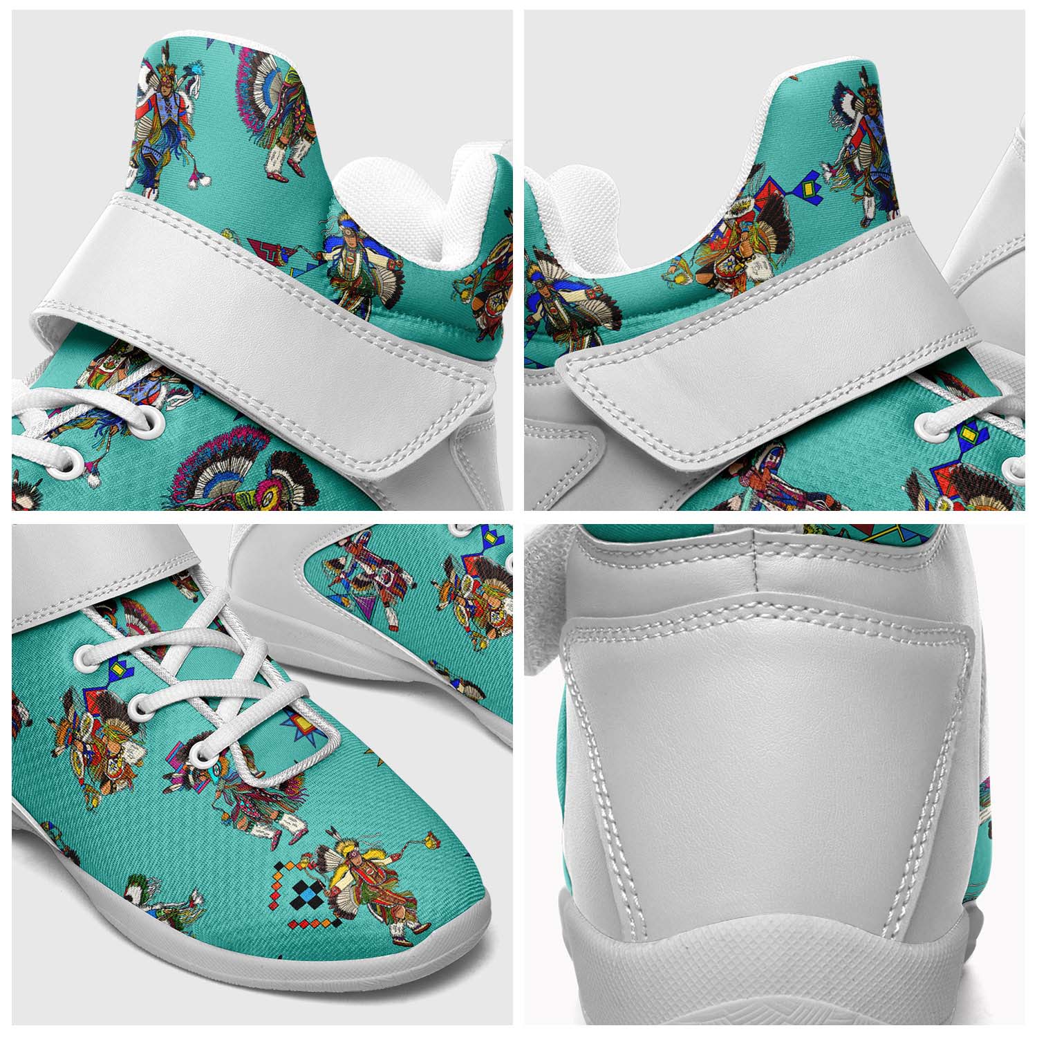 Men's Fancy Dancers Eggshell Ipottaa Basketball / Sport High Top Shoes - White Sole