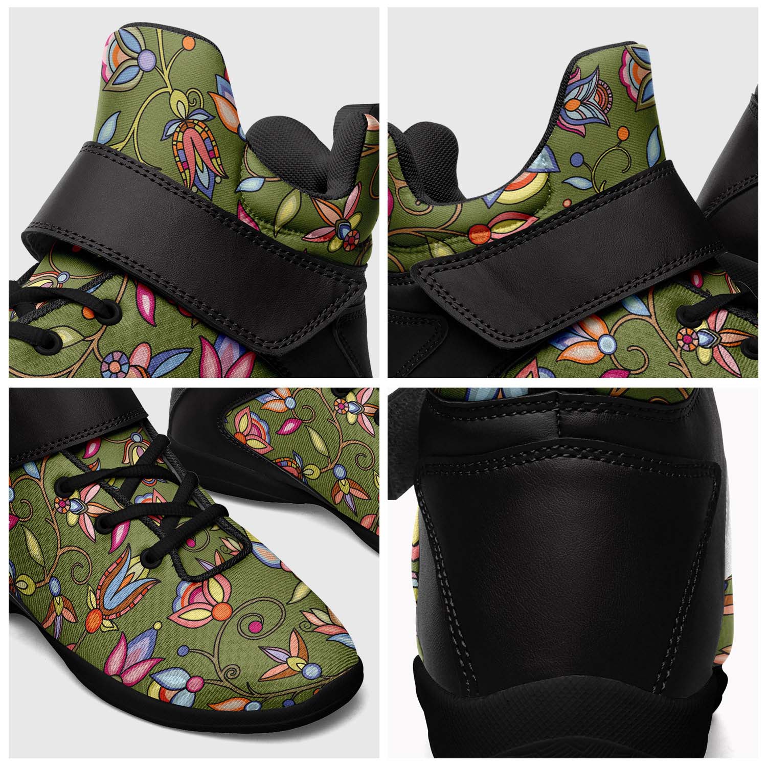Buffalo Bloom Sage Ipottaa Basketball / Sport High Top Shoes - Black Sole