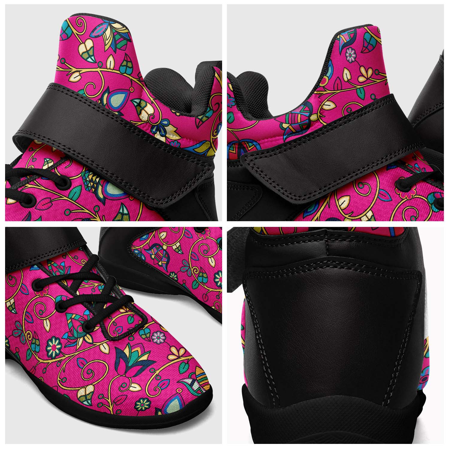Thorny Path Pink Ipottaa Basketball / Sport High Top Shoes - Black Sole