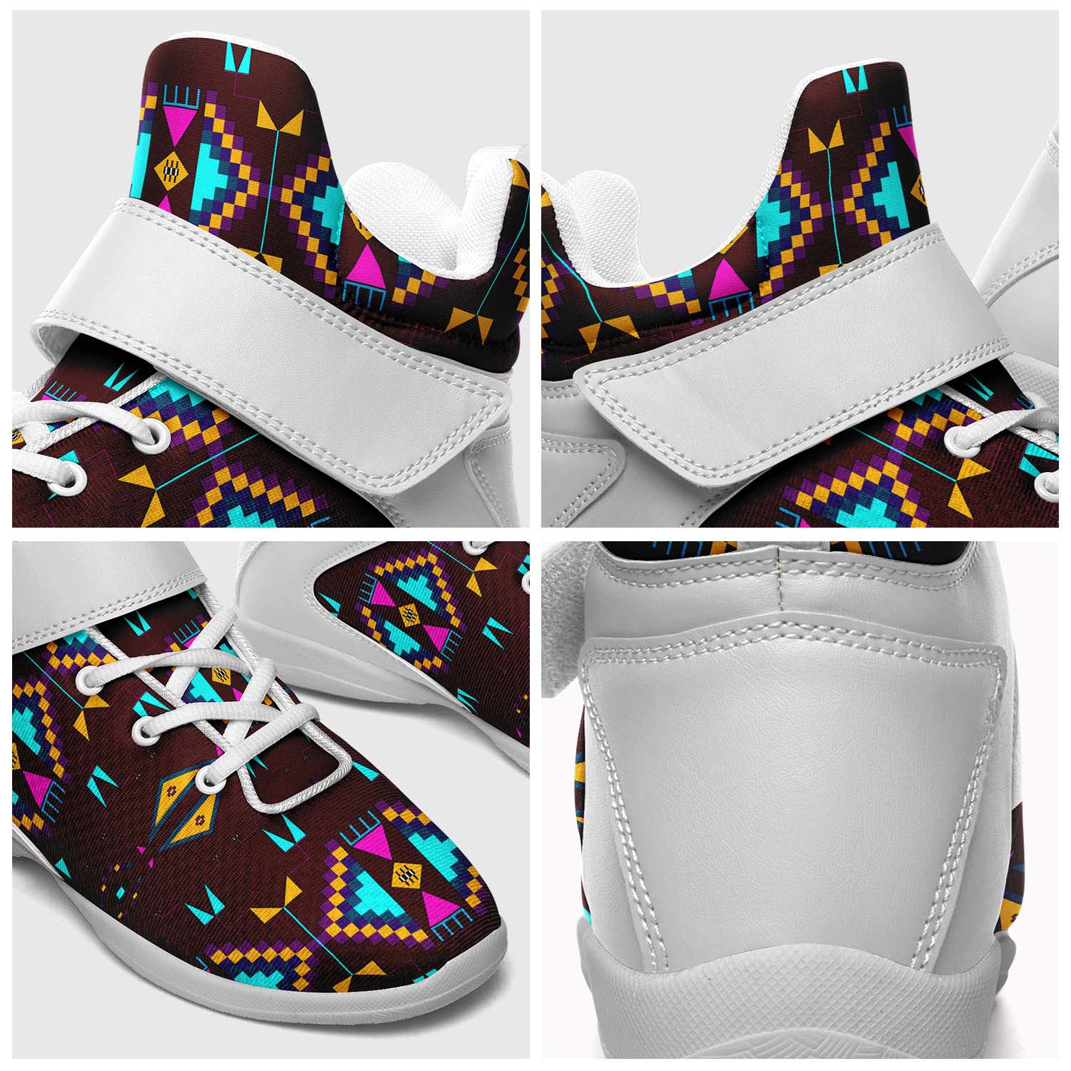Rite of Passage Pemmican Berry Ipottaa Basketball / Sport High Top Shoes - White Sole