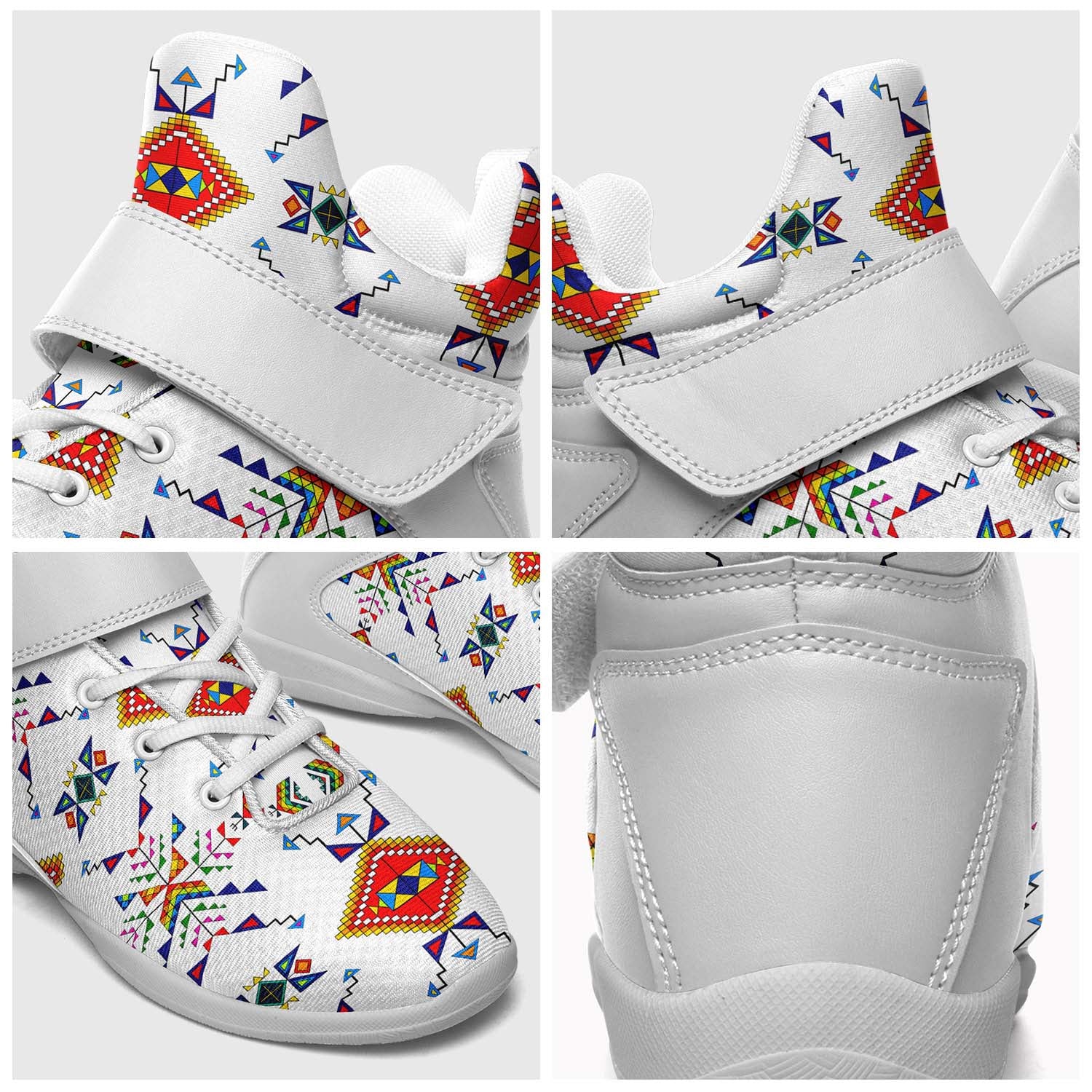 Buffalo Jump White Ipottaa Basketball / Sport High Top Shoes - White Sole