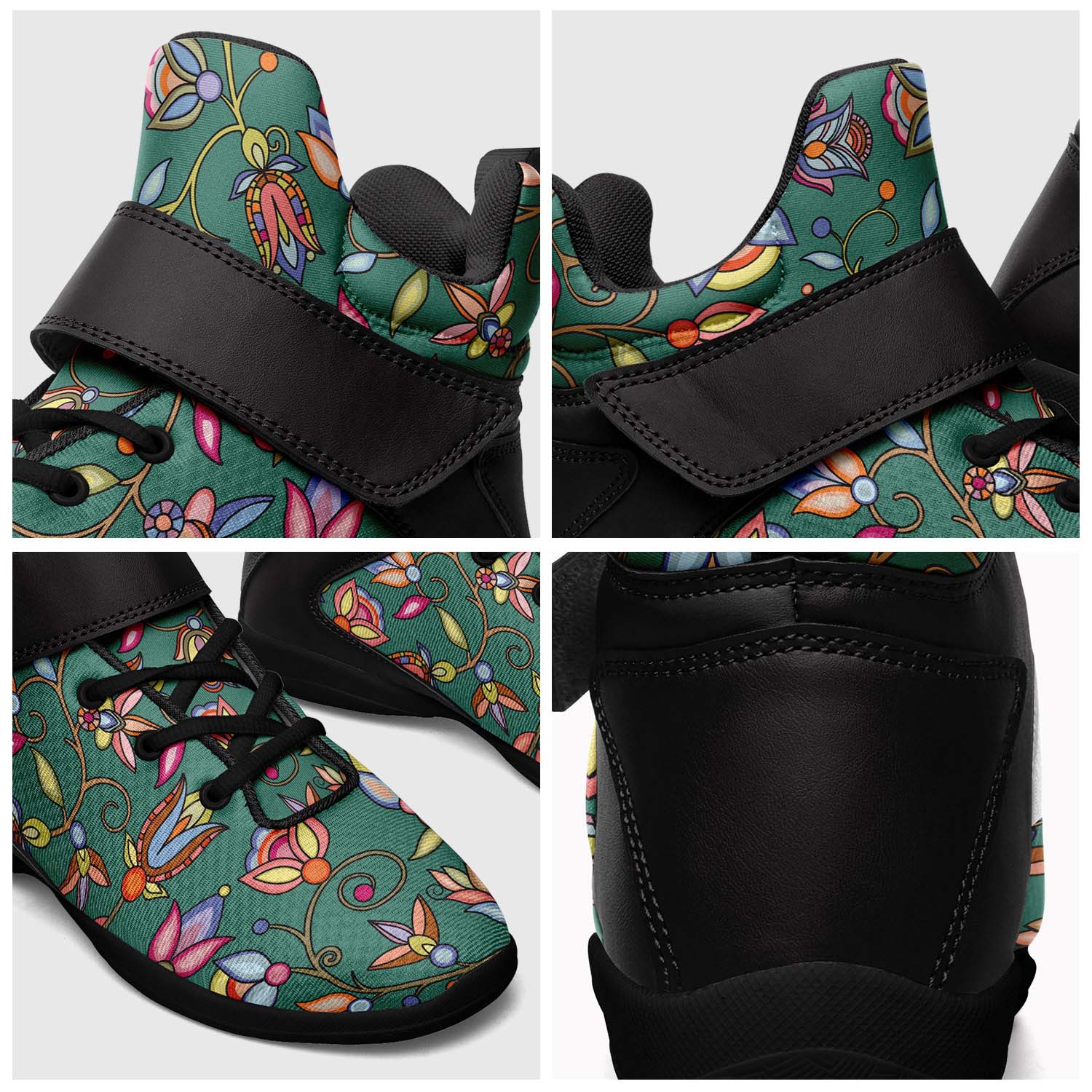 Buffalo Bloom Pond Reflection Ipottaa Basketball / Sport High Top Shoes - Black Sole