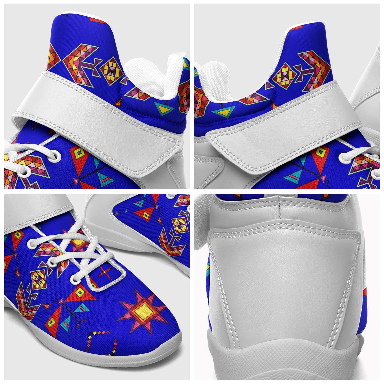 Scattered Generations Royal Ipottaa Basketball / Sport High Top Shoes - White Sole