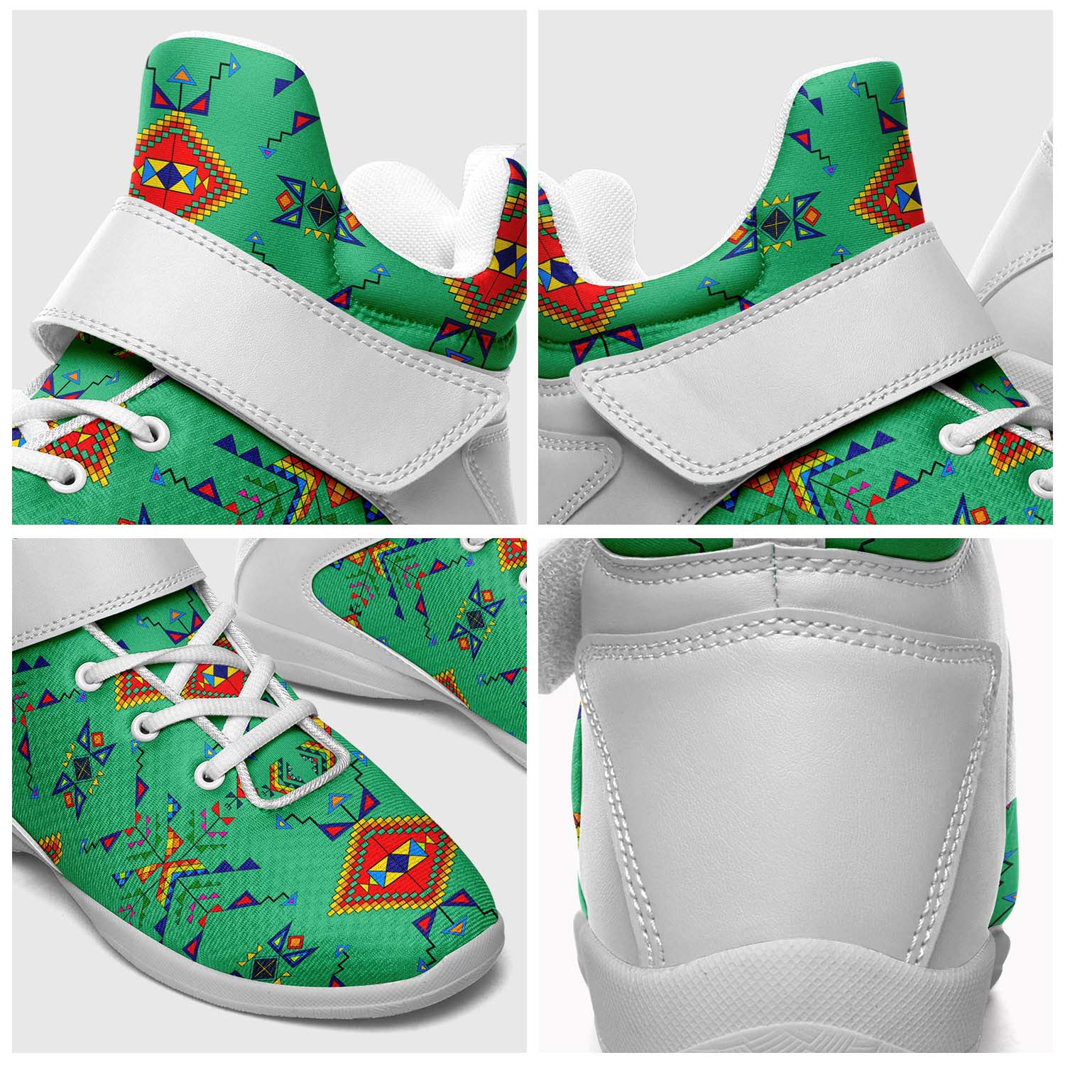 Buffalo Jump Sage Ipottaa Basketball / Sport High Top Shoes - White Sole