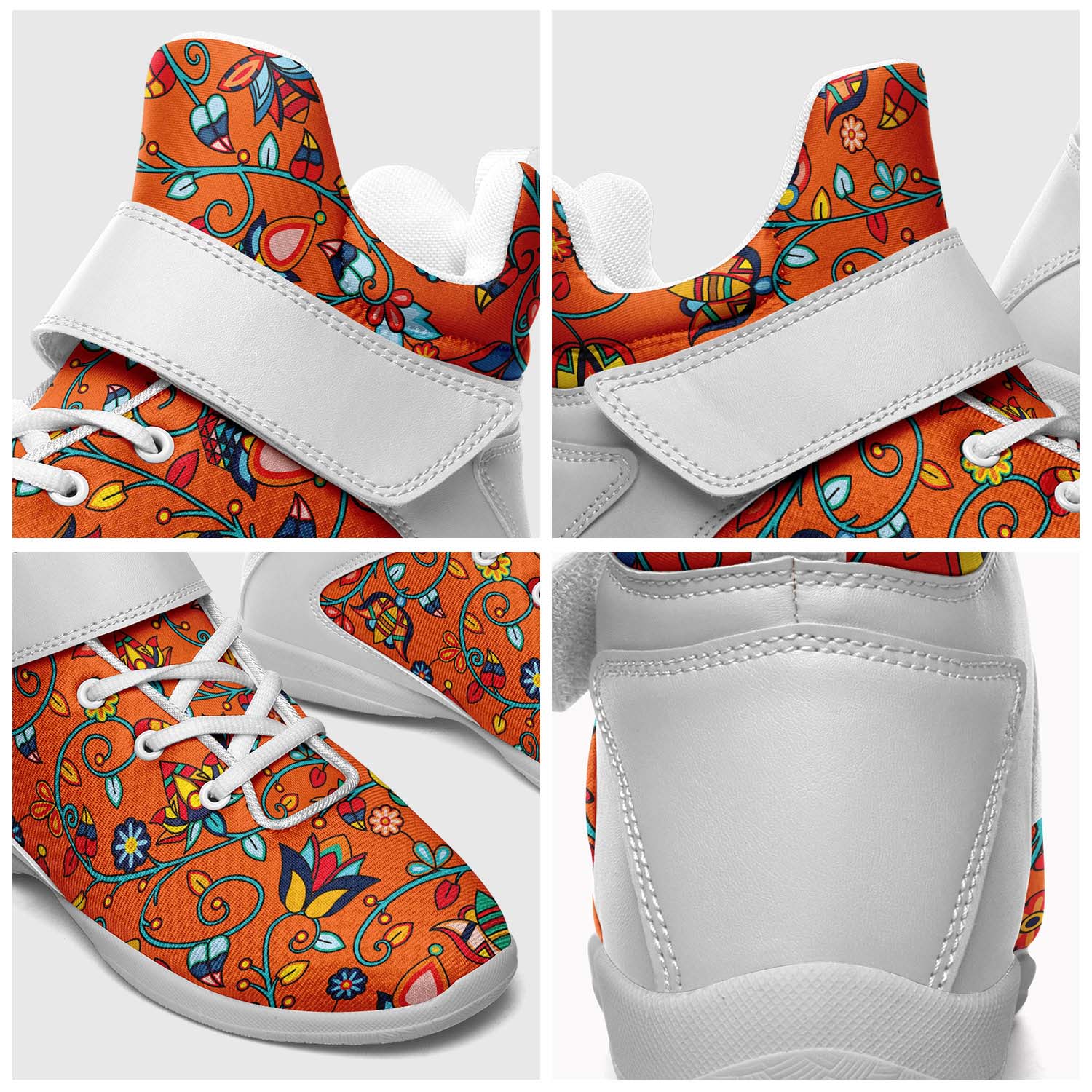 Thorny Path ECM Orange Ipottaa Basketball / Sport High Top Shoes - White Sole
