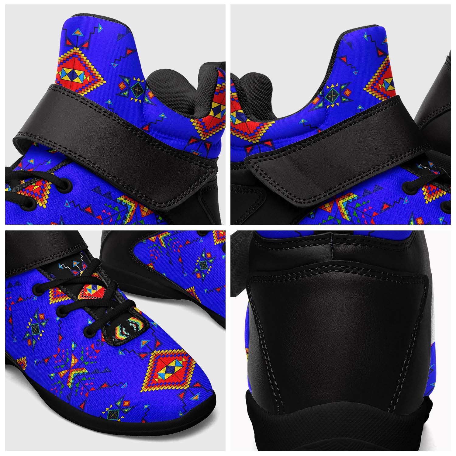 Buffalo Jump Blue Ipottaa Basketball / Sport High Top Shoes - Black Sole