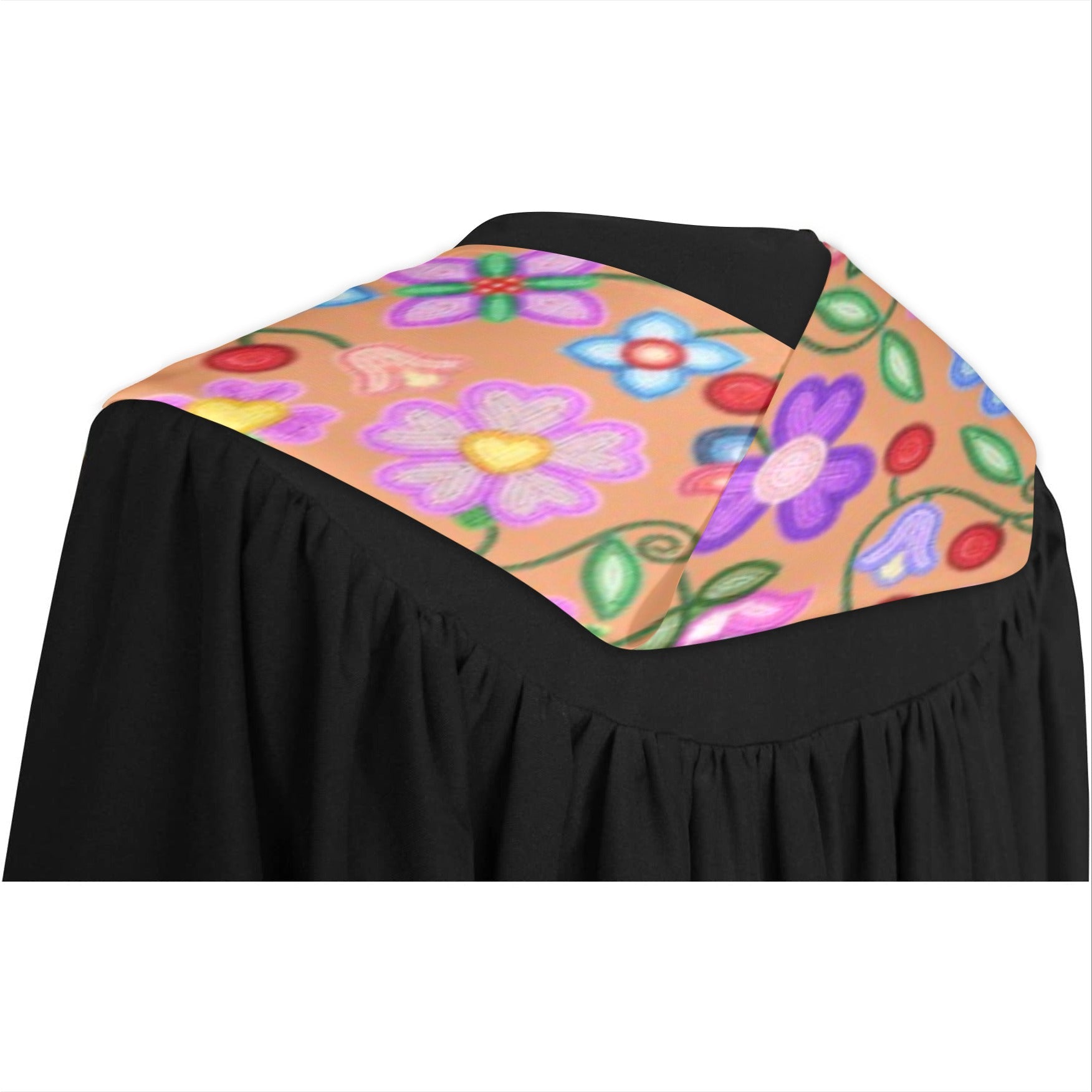 Petal Harmony Terracotta Graduation Stole