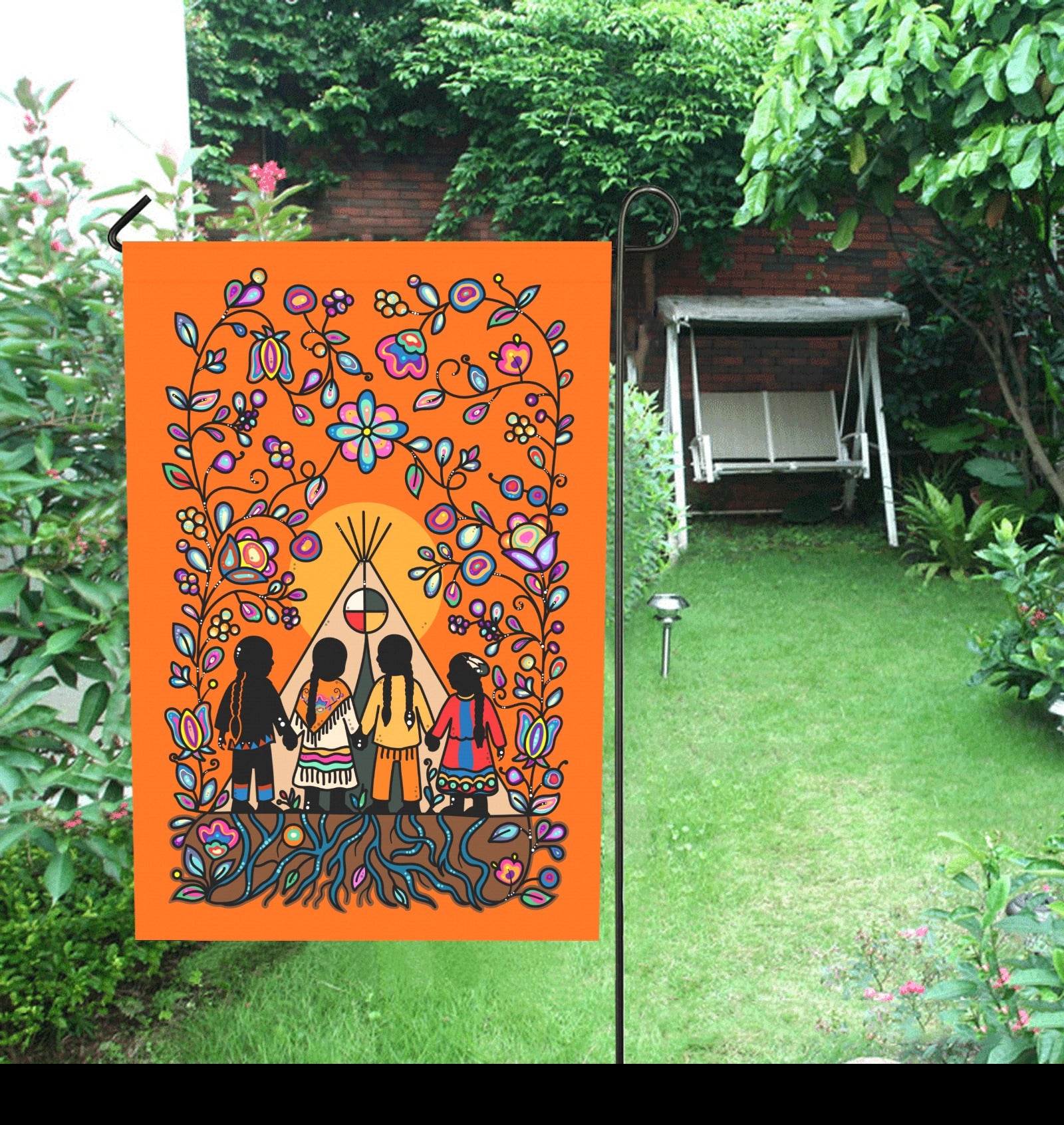 Rooted in Culture Garden Flag 28''x40'' (Two Sides Printing)