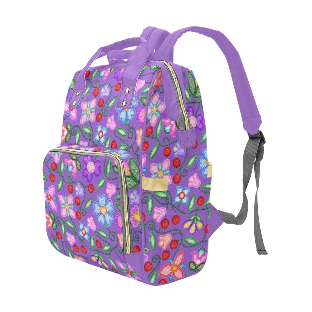Petal Harmony Lavender Multi-Function Diaper Backpack/Diaper Bag