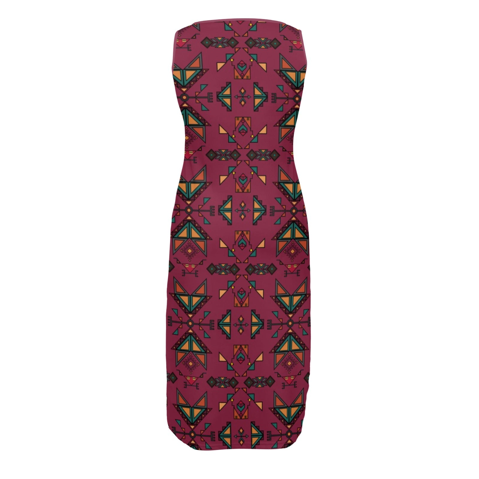 Arrow dawn Maroon Phaedra Sleeveless Open Fork Long Dress