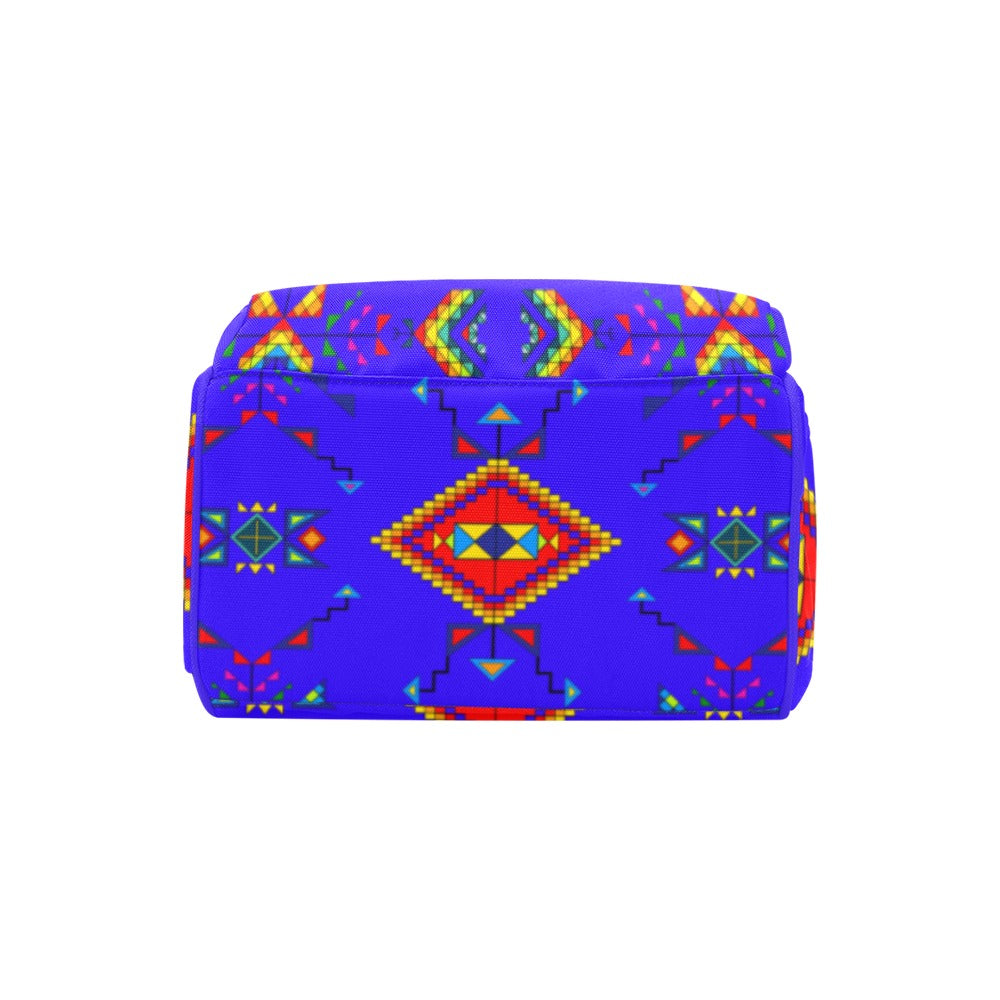 Buffalo Jump Blue Multi-Function Diaper Backpack/Diaper Bag