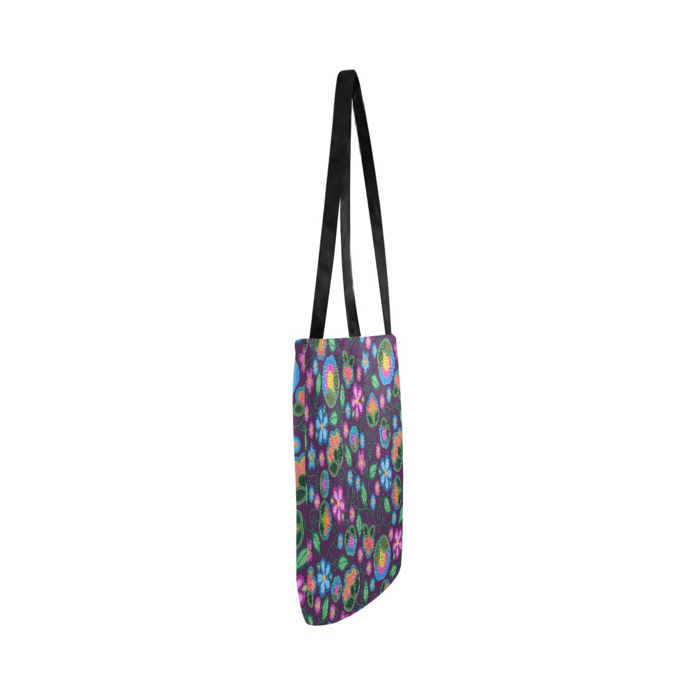 Turquoise Sunbeam Violet Reusable Shopping Bag (Two sides)
