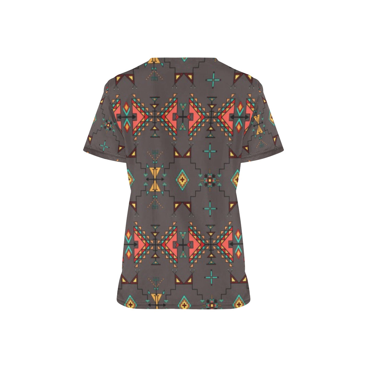 Thunder Flight Gray Scrub Top