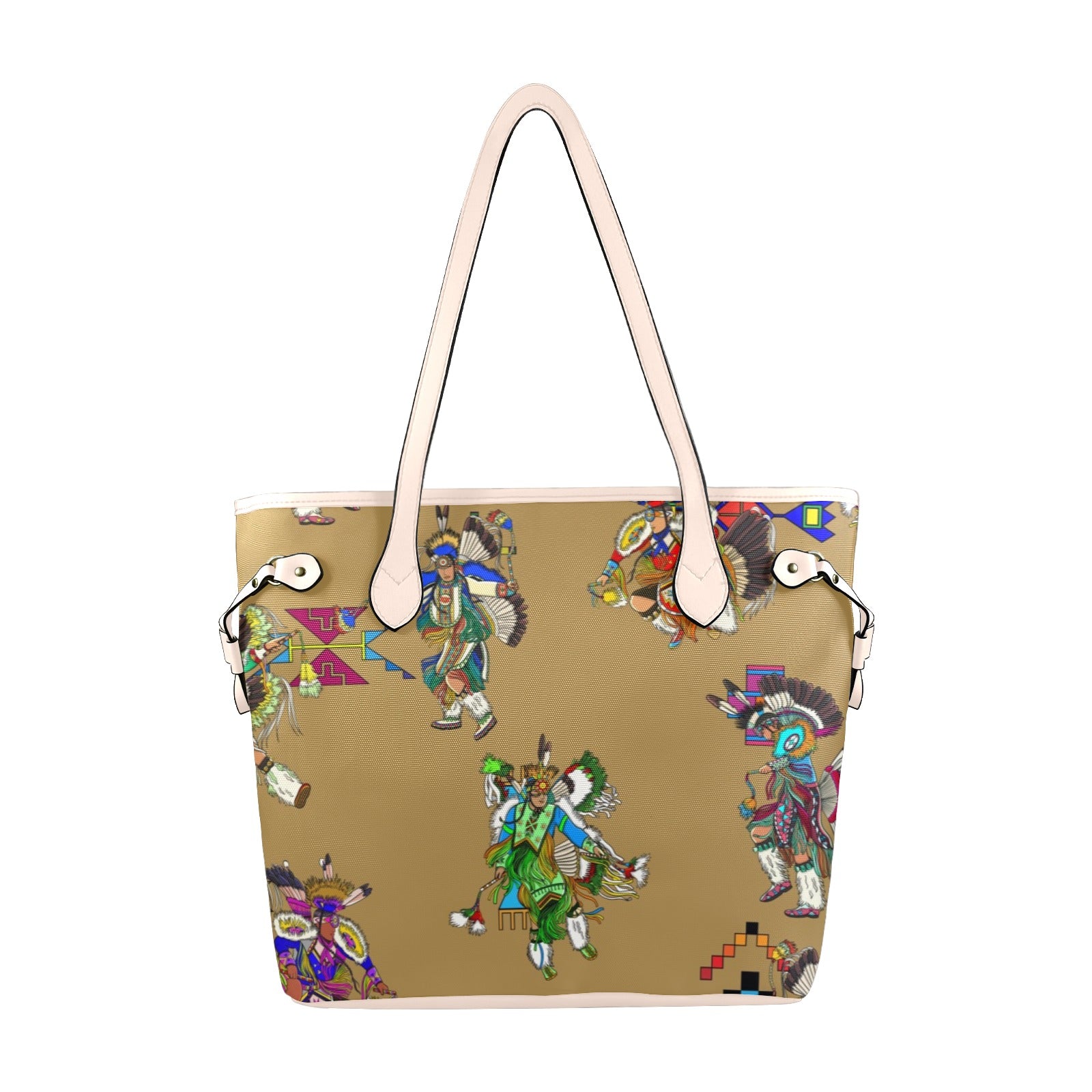 Men's Fancy Dancers Earth Clover Canvas Tote Bag