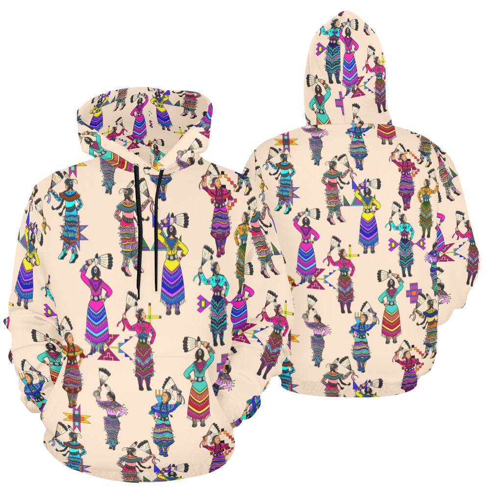 Women's Jingle Dancers Muslin Hoodie for Men (USA Size)