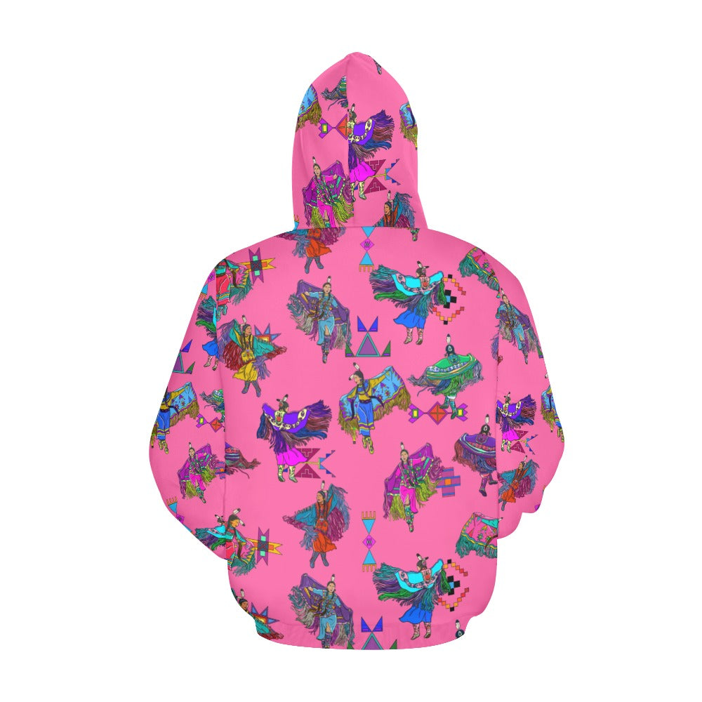 Women's Fancy Dancers Pink Hoodie for Women (USA Size)