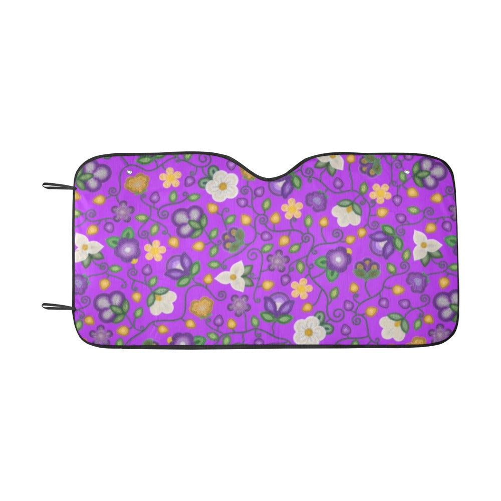 Midnight Moss Bloom Purple Car Sun Shade 55"x30"