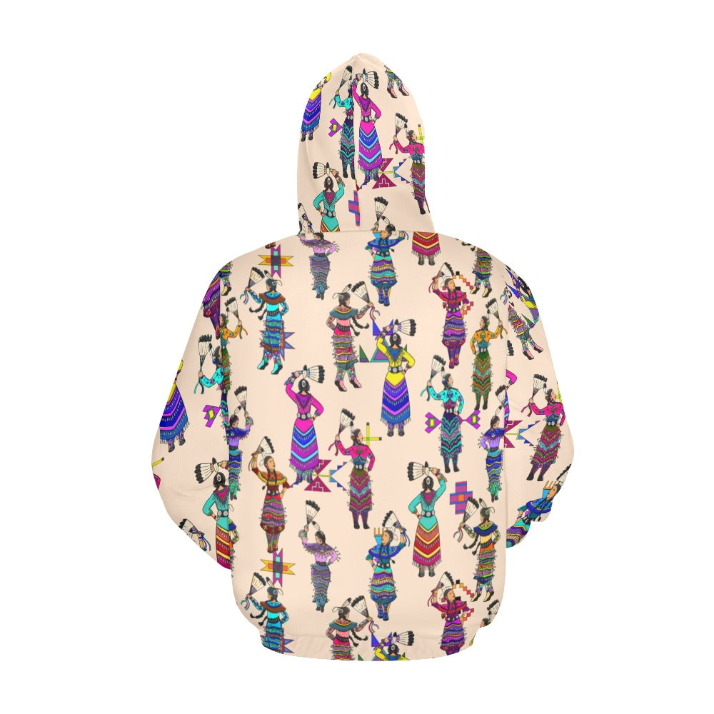 Women's Jingle Dancers Muslin Hoodie for Men (USA Size)