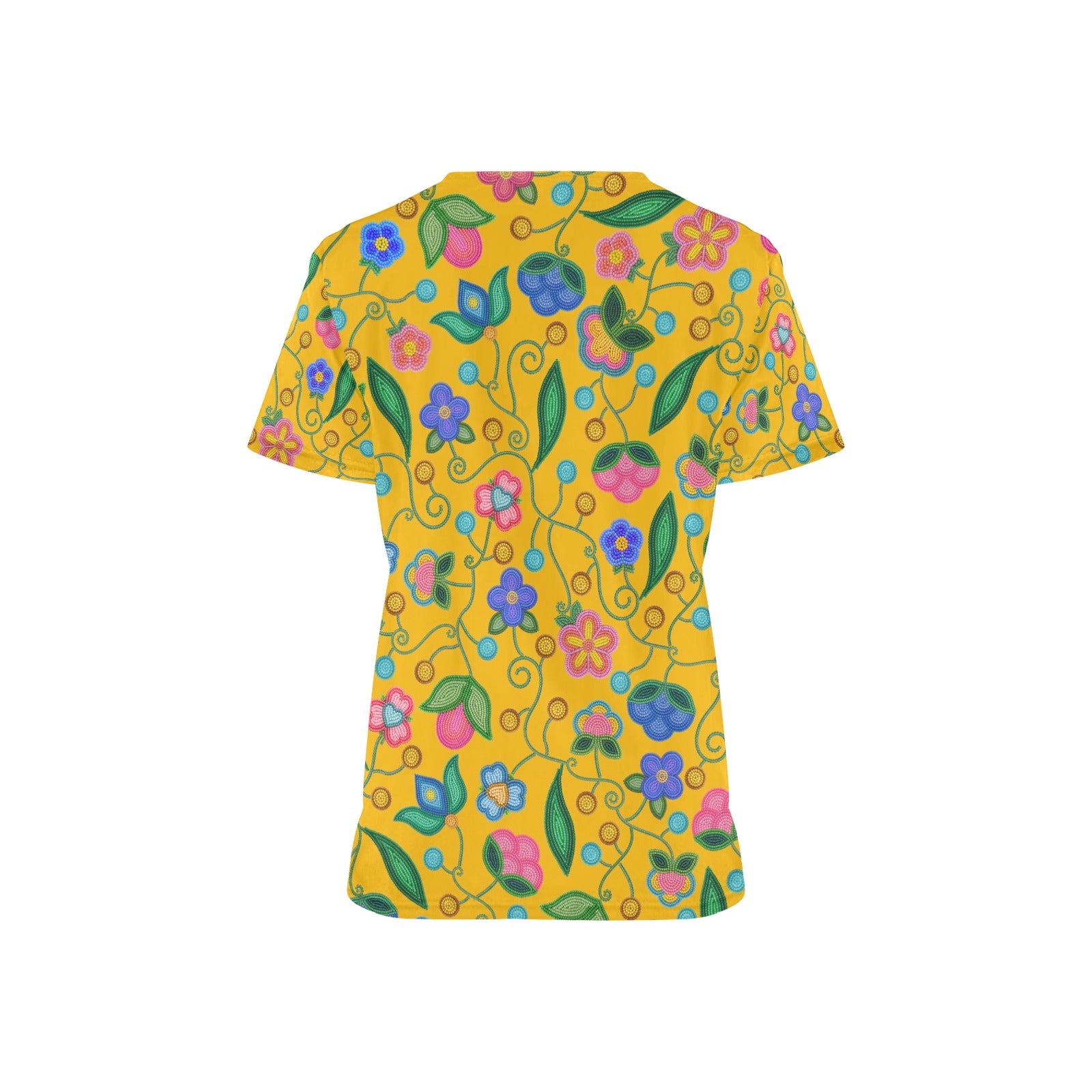 Skyberry Serenade Yellow Scrub Top