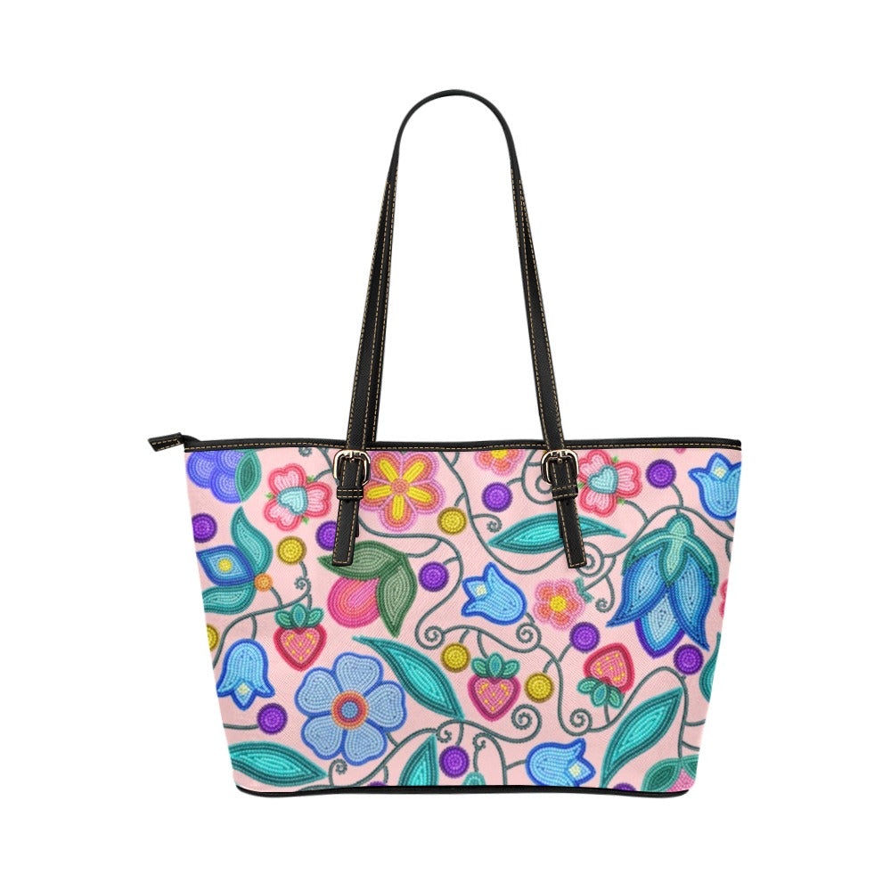 Sweet Offering Pink Leather Tote Bag/Large