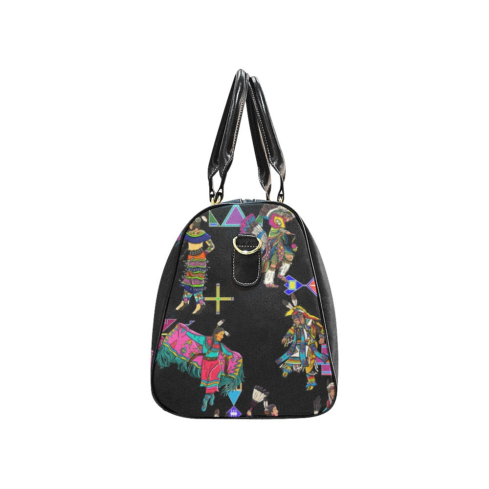 Grand Entry Dancers Black Waterproof Travel Bag/Small