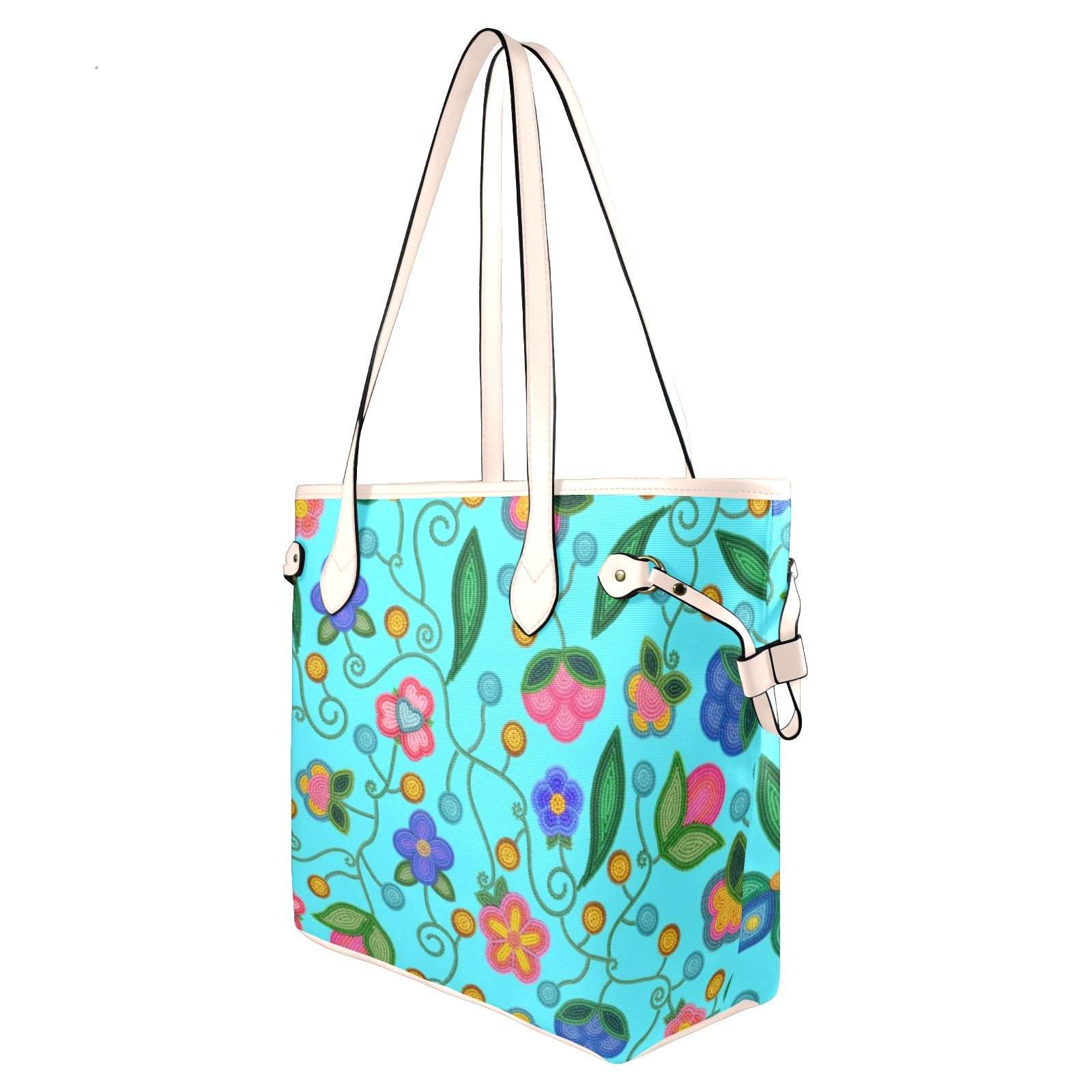 Skyberry Serenade Sky Clover Canvas Tote Bag