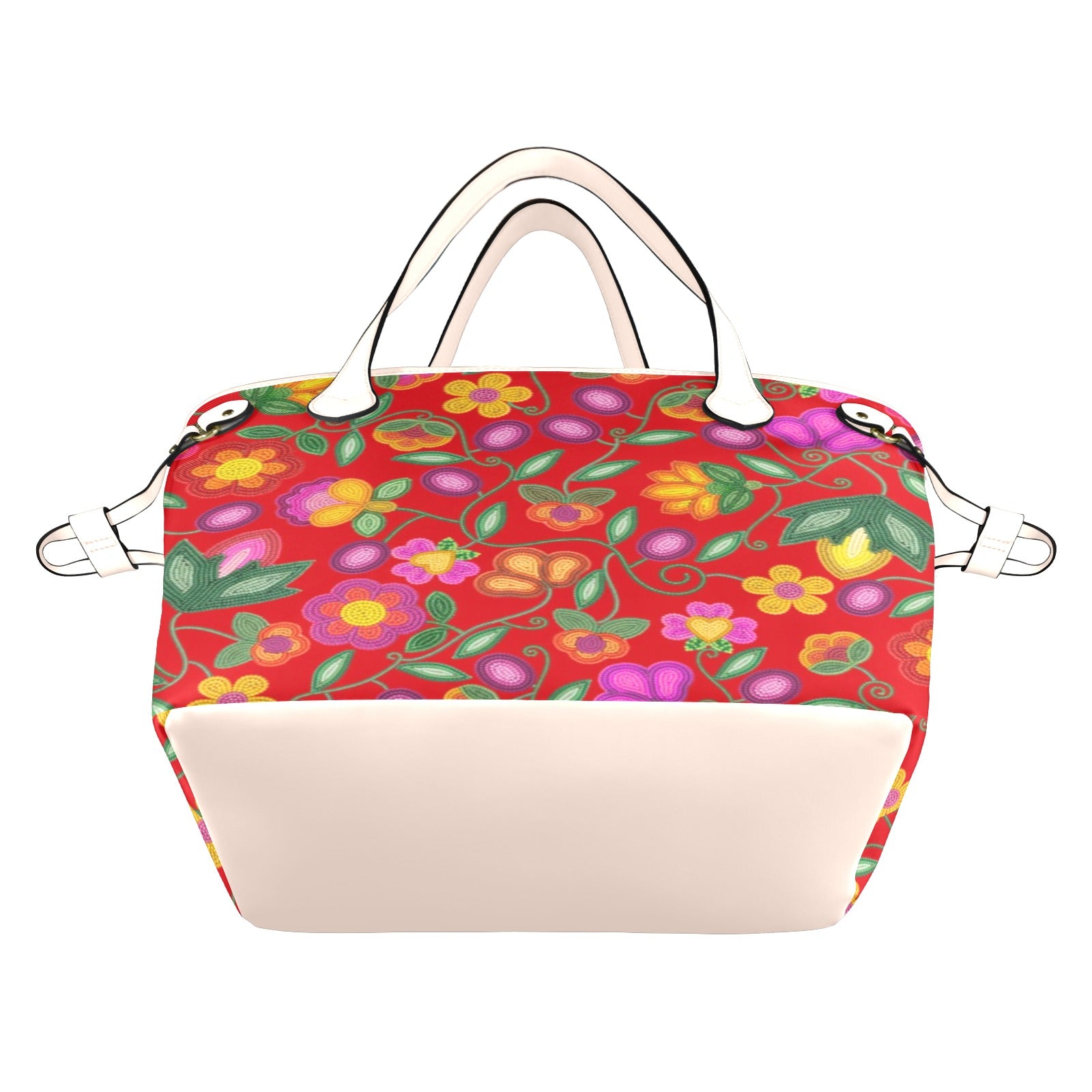 Boreal Bounty Red Clover Canvas Tote Bag