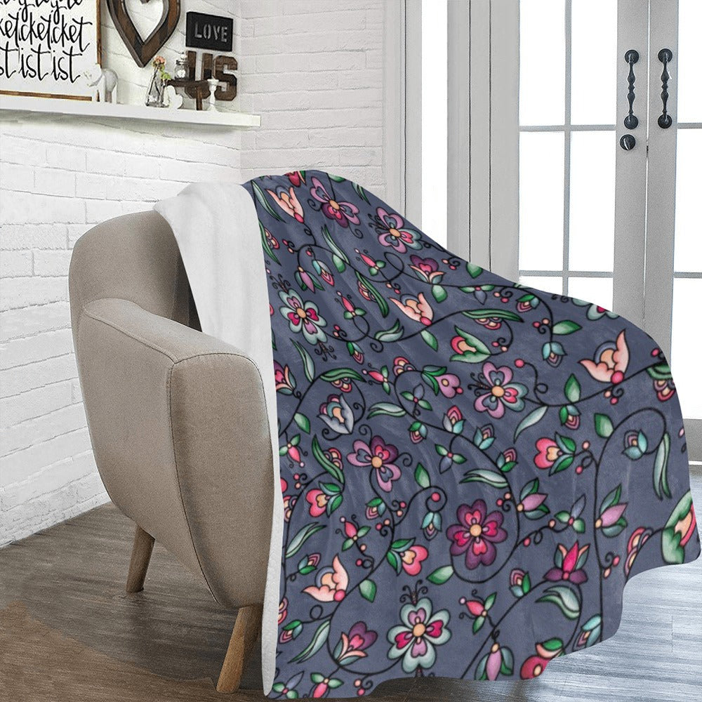 Amber Evening Garland Blue Ultra-Soft Micro Fleece Blanket 60"x80"