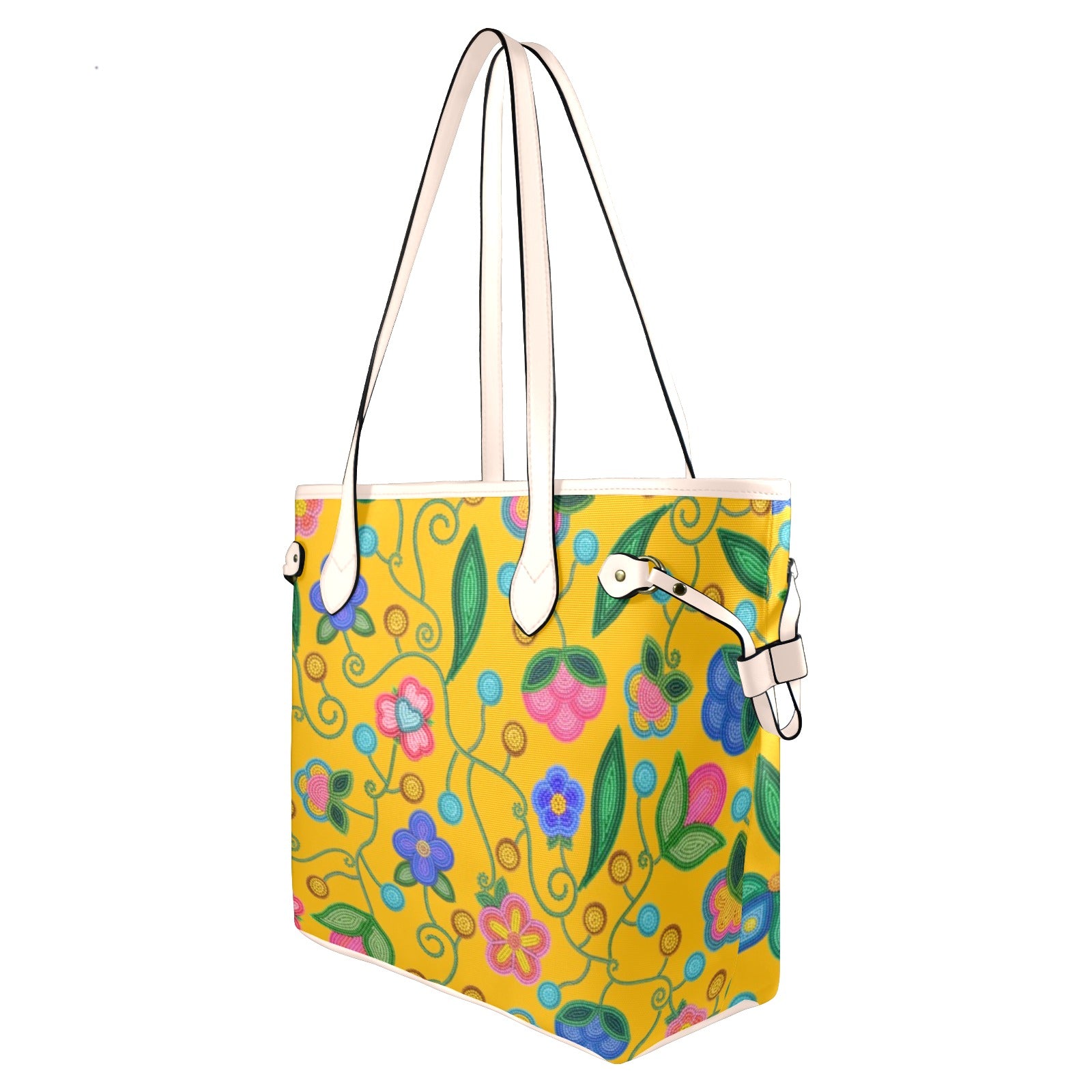 Skyberry Serenade Yellow Clover Canvas Tote Bag