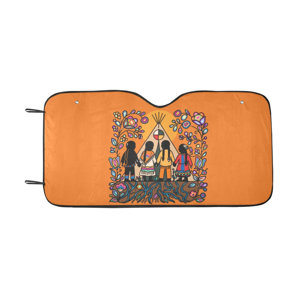 Rooted in Culture Car Sun Shade 55"x30"