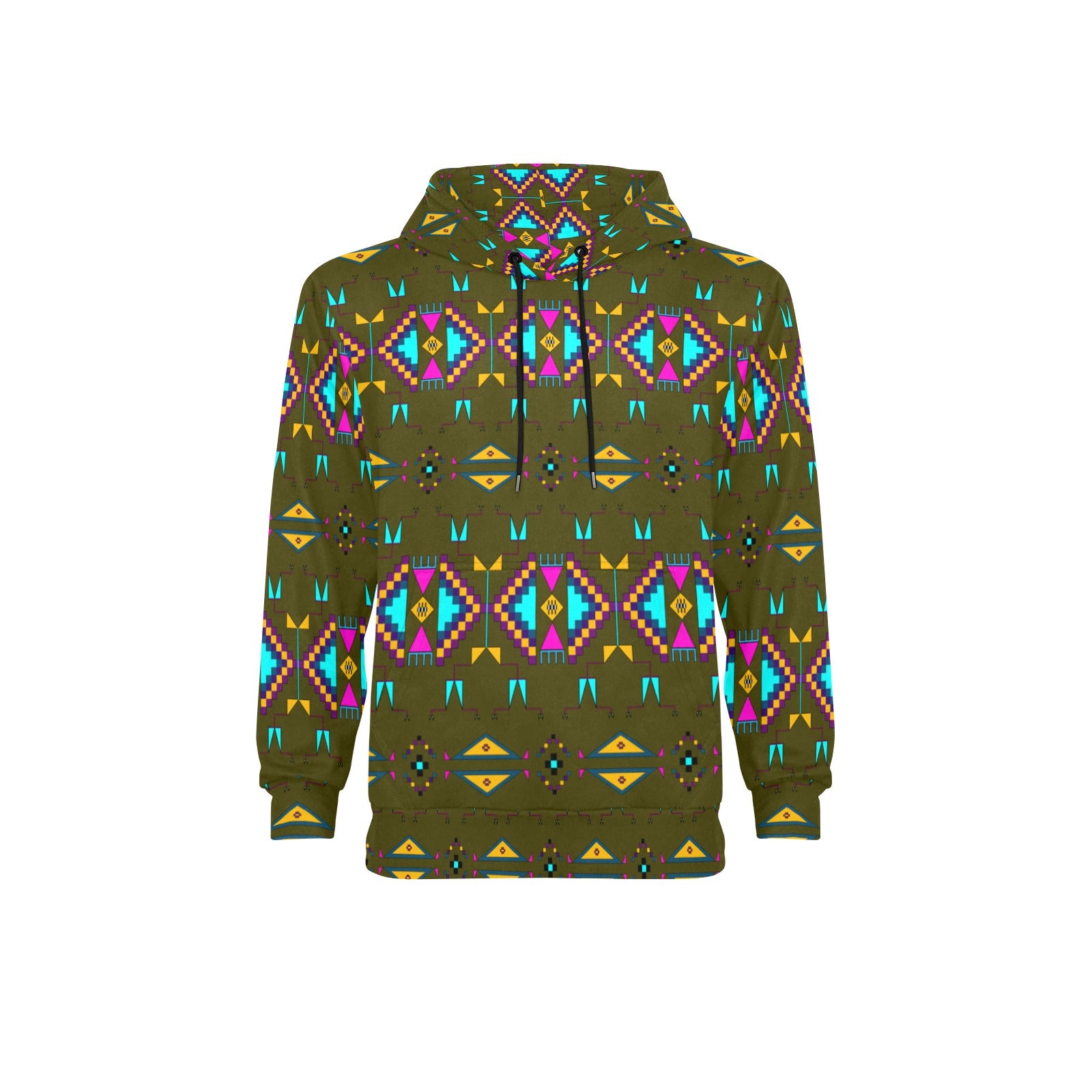 Rite of Passage Olive Men's Long Sleeve Fleece Hoodie
