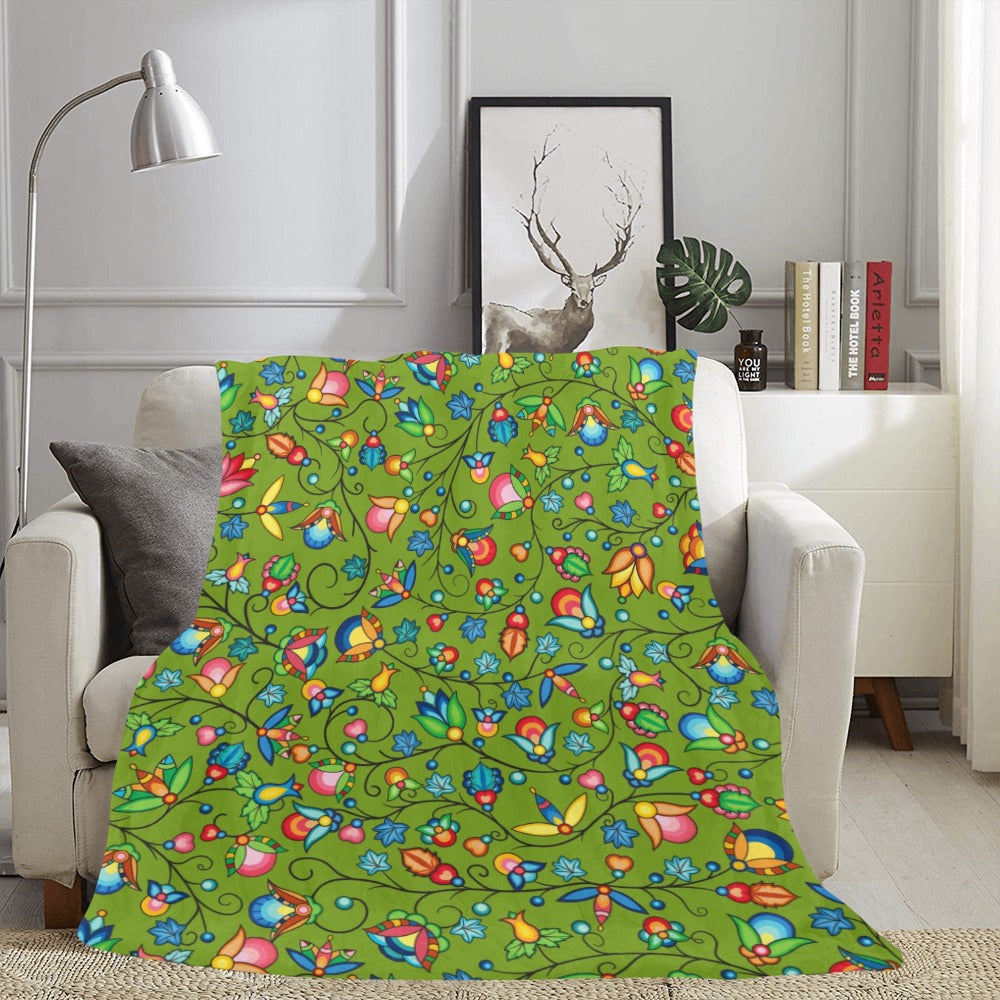 Prairie Plains Spirit Sweetgrass Ultra-Soft Micro Fleece Blanket 60"x80"
