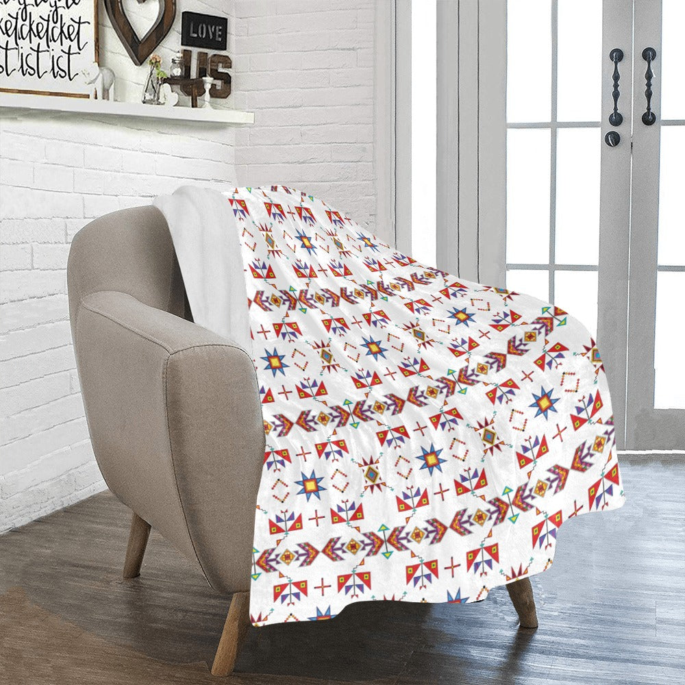 Scattered Generations White Ultra-Soft Micro Fleece Blanket 40"x50"