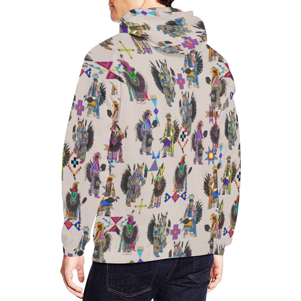 Men's Tradish Dancers Muslin White Hoodie for Men (USA Size)