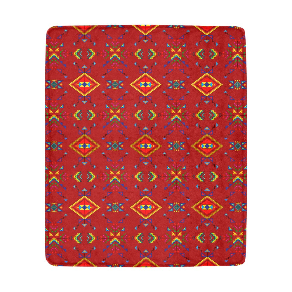 Buffalo Jump Red Ultra-Soft Micro Fleece Blanket 50"x60"