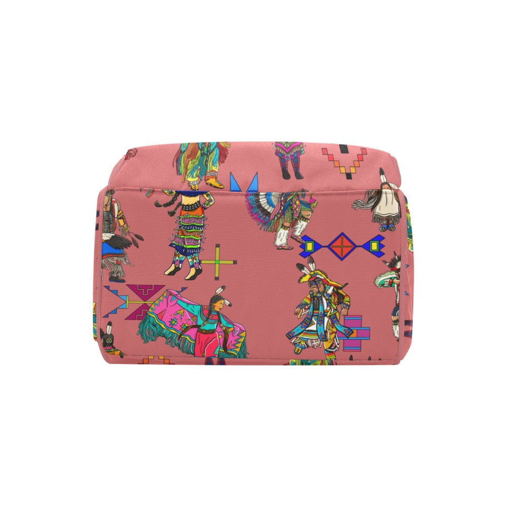 Grand Entry Dancers Terra Cotta Multi-Function Diaper Backpack/Diaper Bag