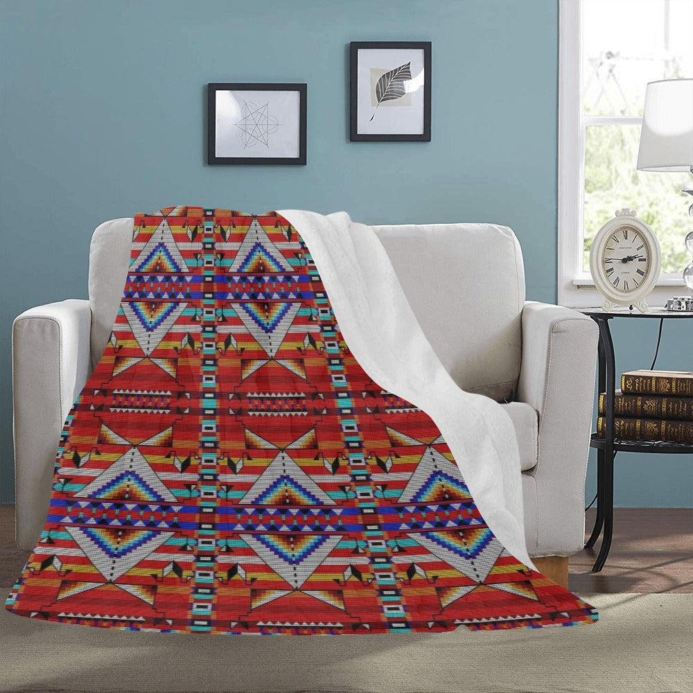 Medicine Blessing Red Ultra-Soft Micro Fleece Blanket 60"x80"