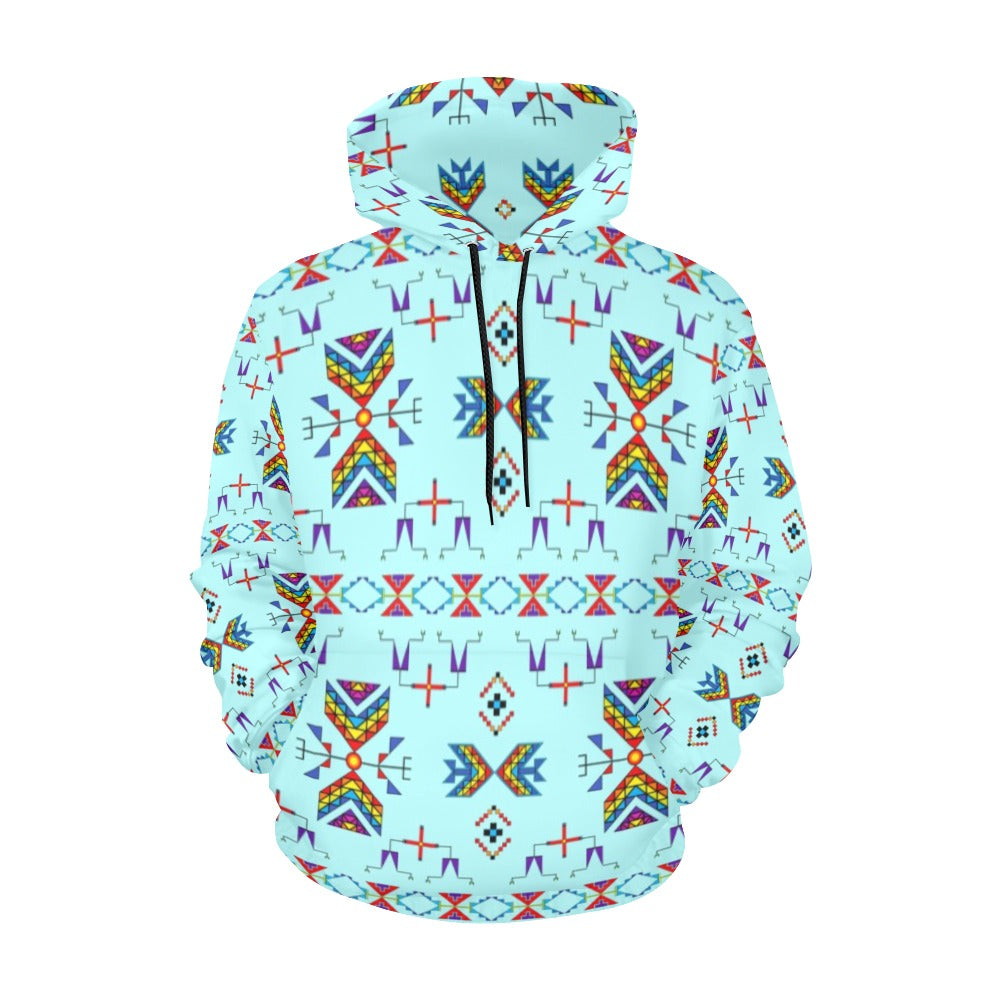 Rainy Chief Rainbow Robin Egg Hoodie for Women (USA Size)