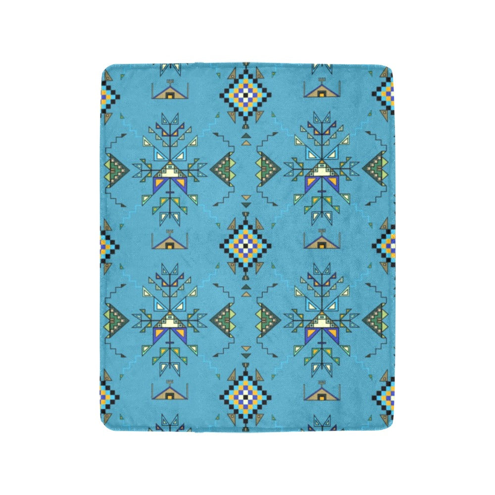 Bear Shield Blue Ultra-Soft Micro Fleece Blanket 40"x50"