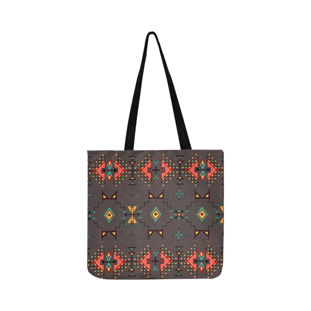 Thunder Flight Gray Reusable Shopping Bag (Two sides)