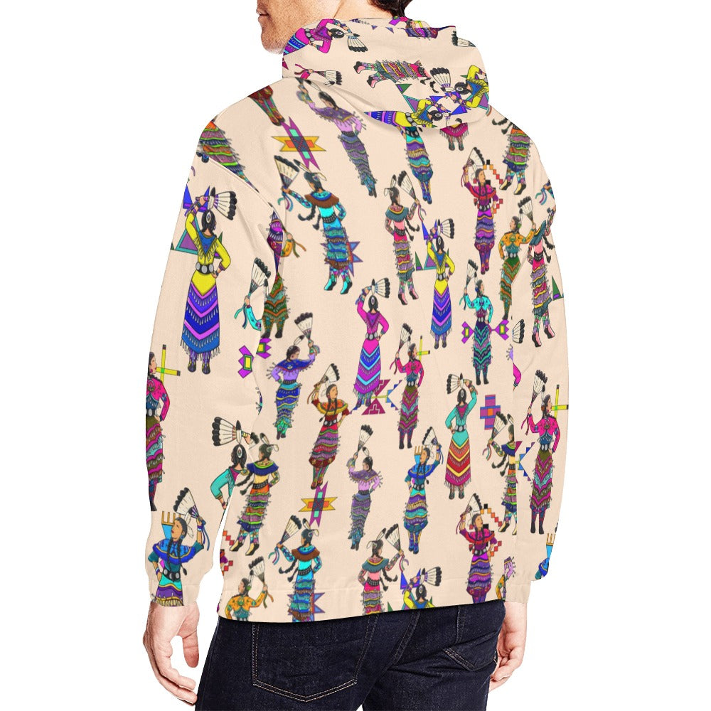 Women's Jingle Dancers Muslin Hoodie for Men (USA Size)